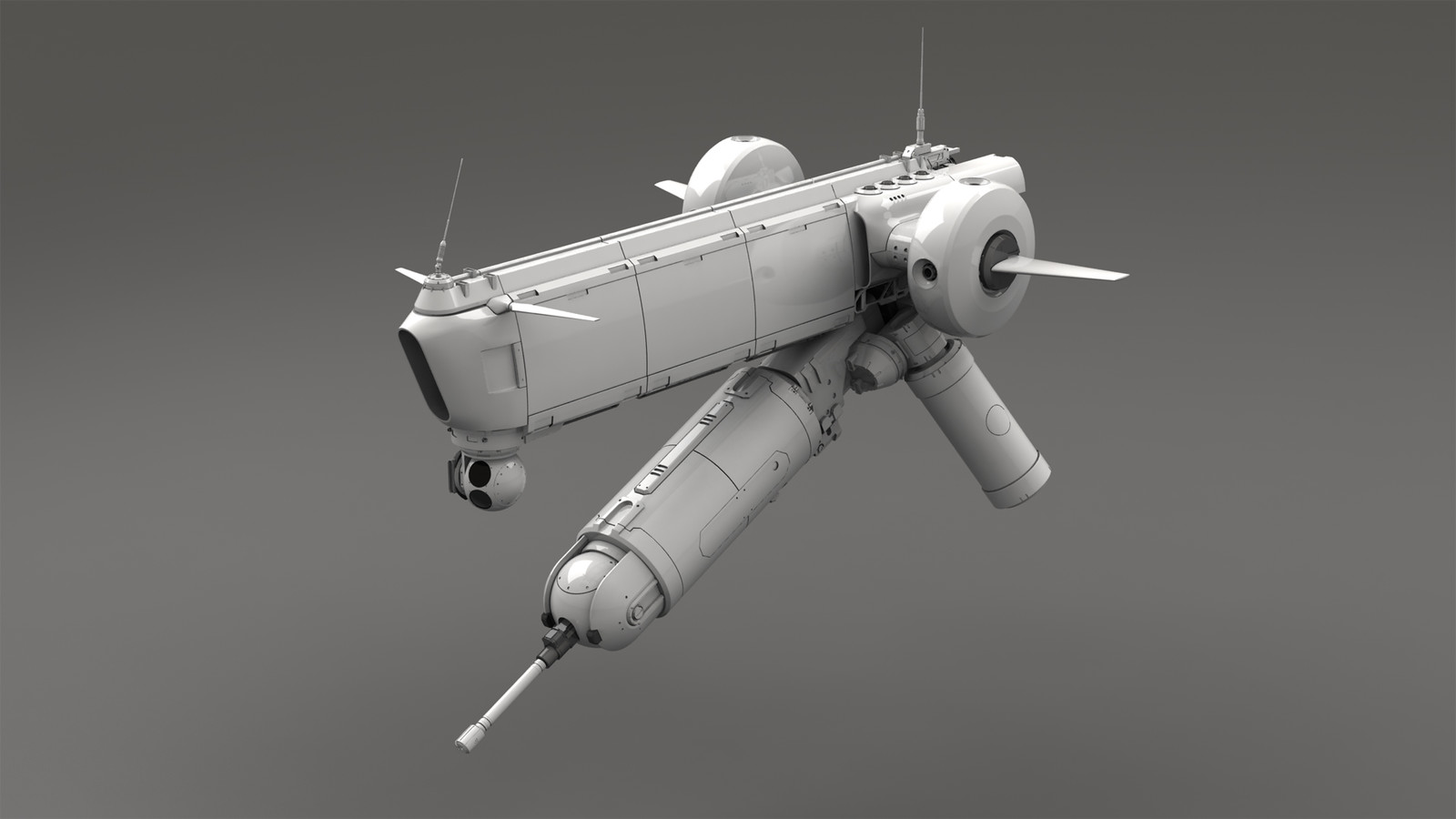 Hover drone - Front clay