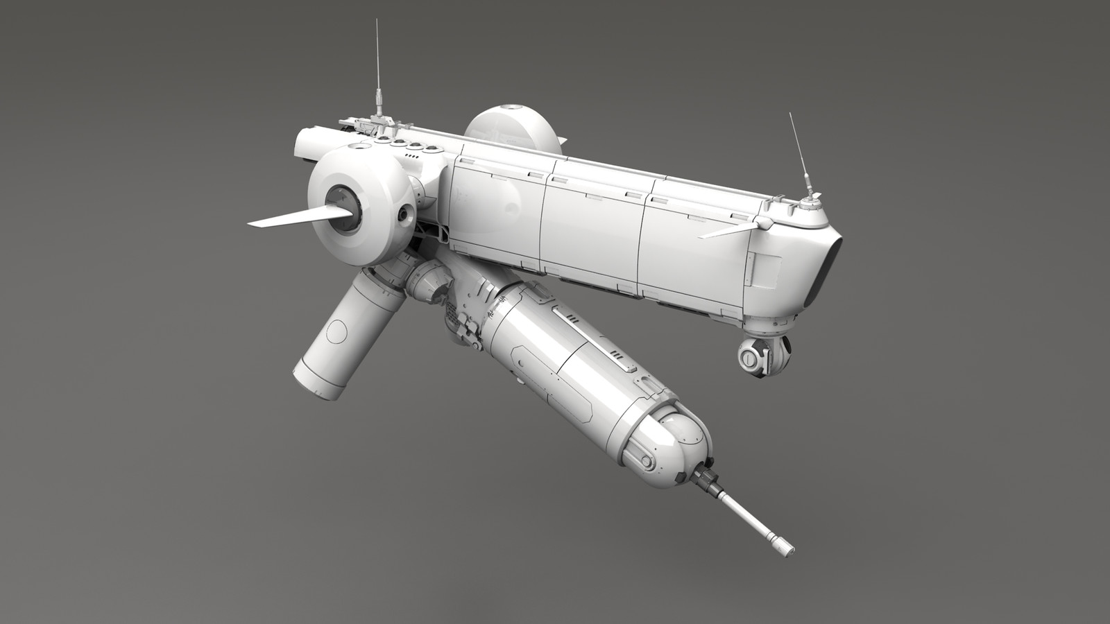 Hover drone - Side clay