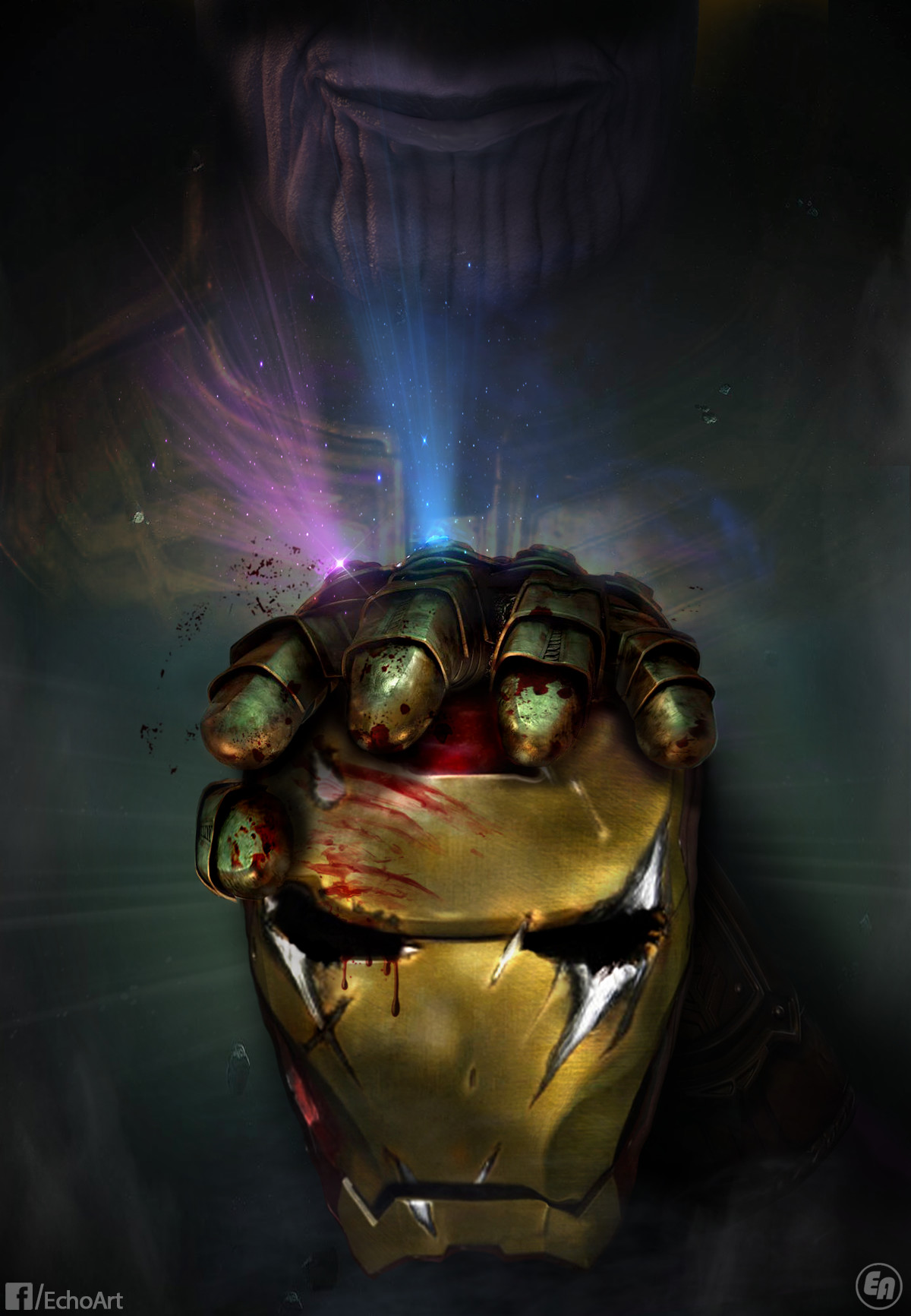 Echoart Hun Thanos Iron Man Helmet Avengers Infinity War Echoart Hun Thanos Iron Man Helmet Avengers Infinity War