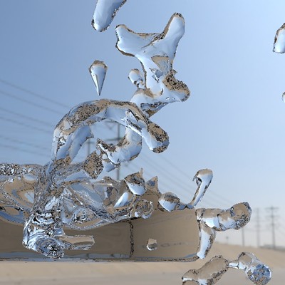 Small Bullet, Bifrost, Arnold Simulation Test