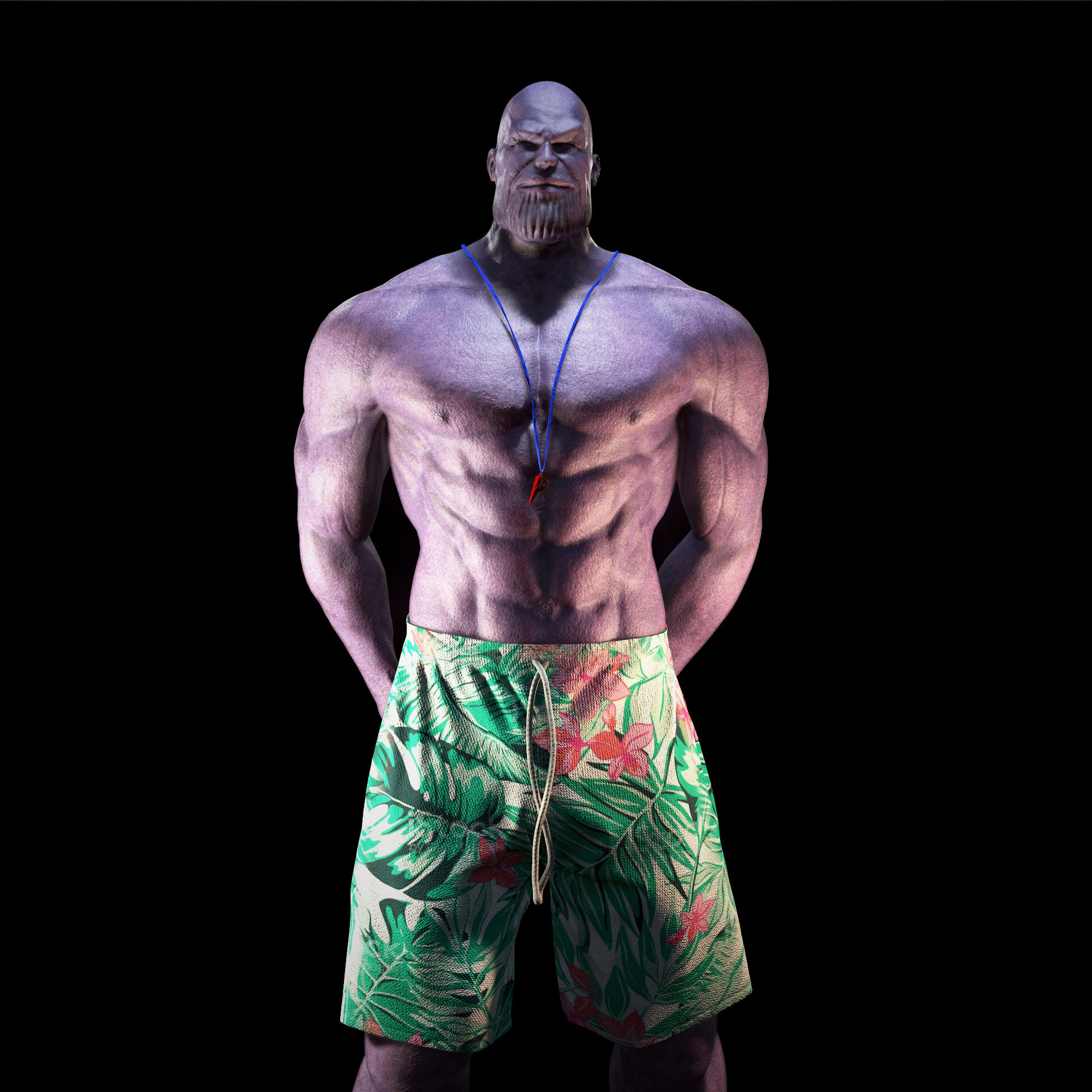 thanos drawing full body