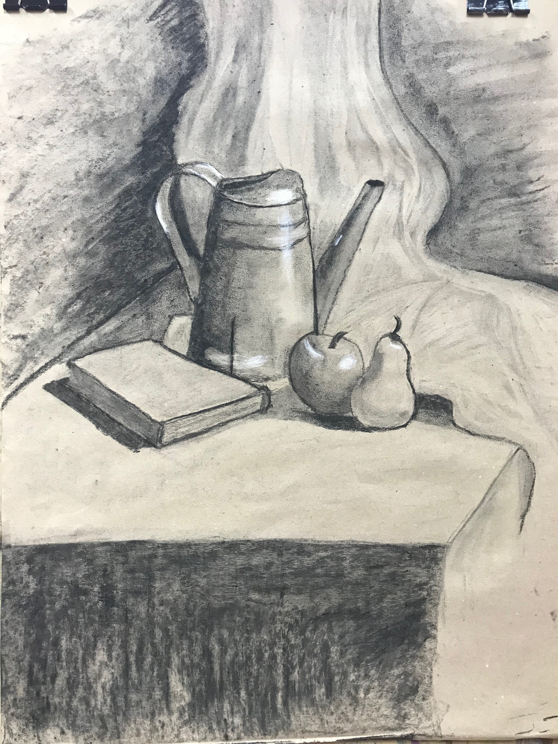 How to draw a Still Life with Charcoal