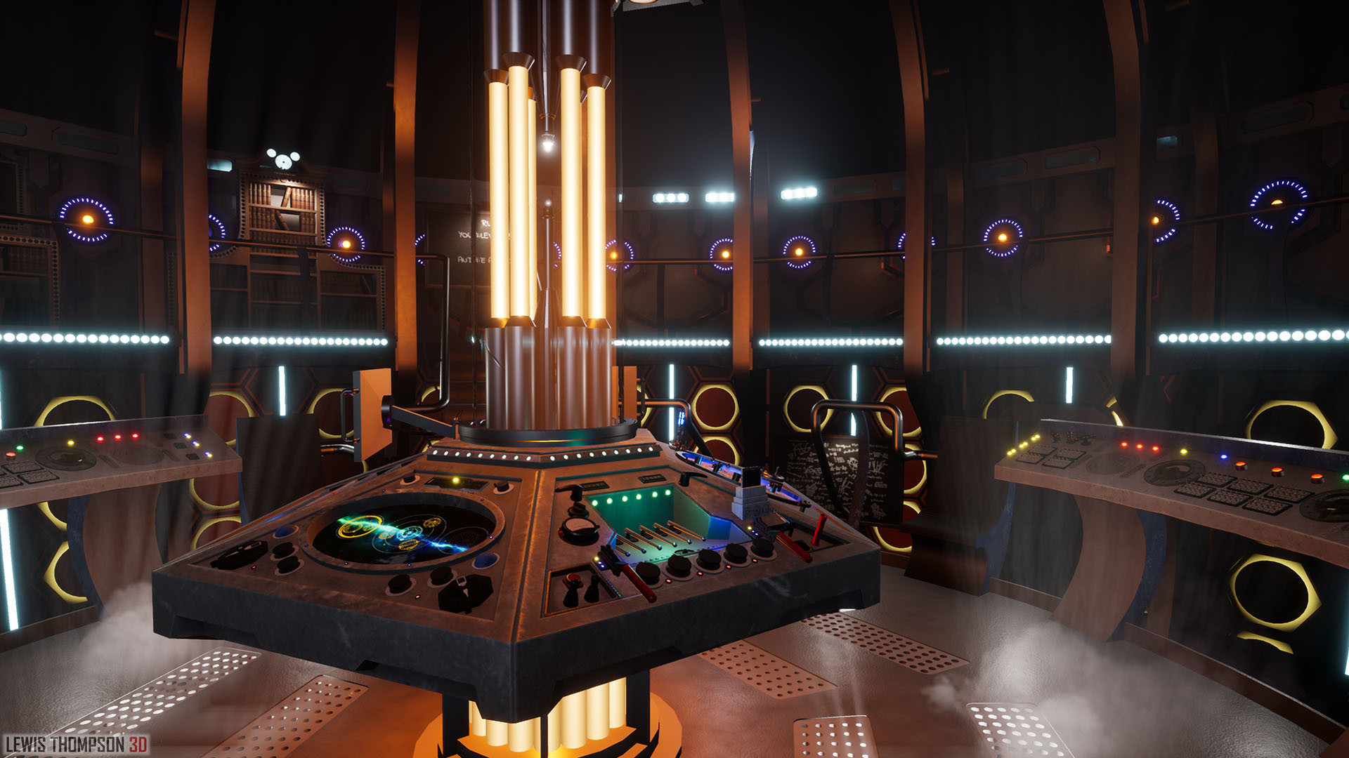Artstation Tardis Interior Doctor Who Ue4 Lewis Thompson