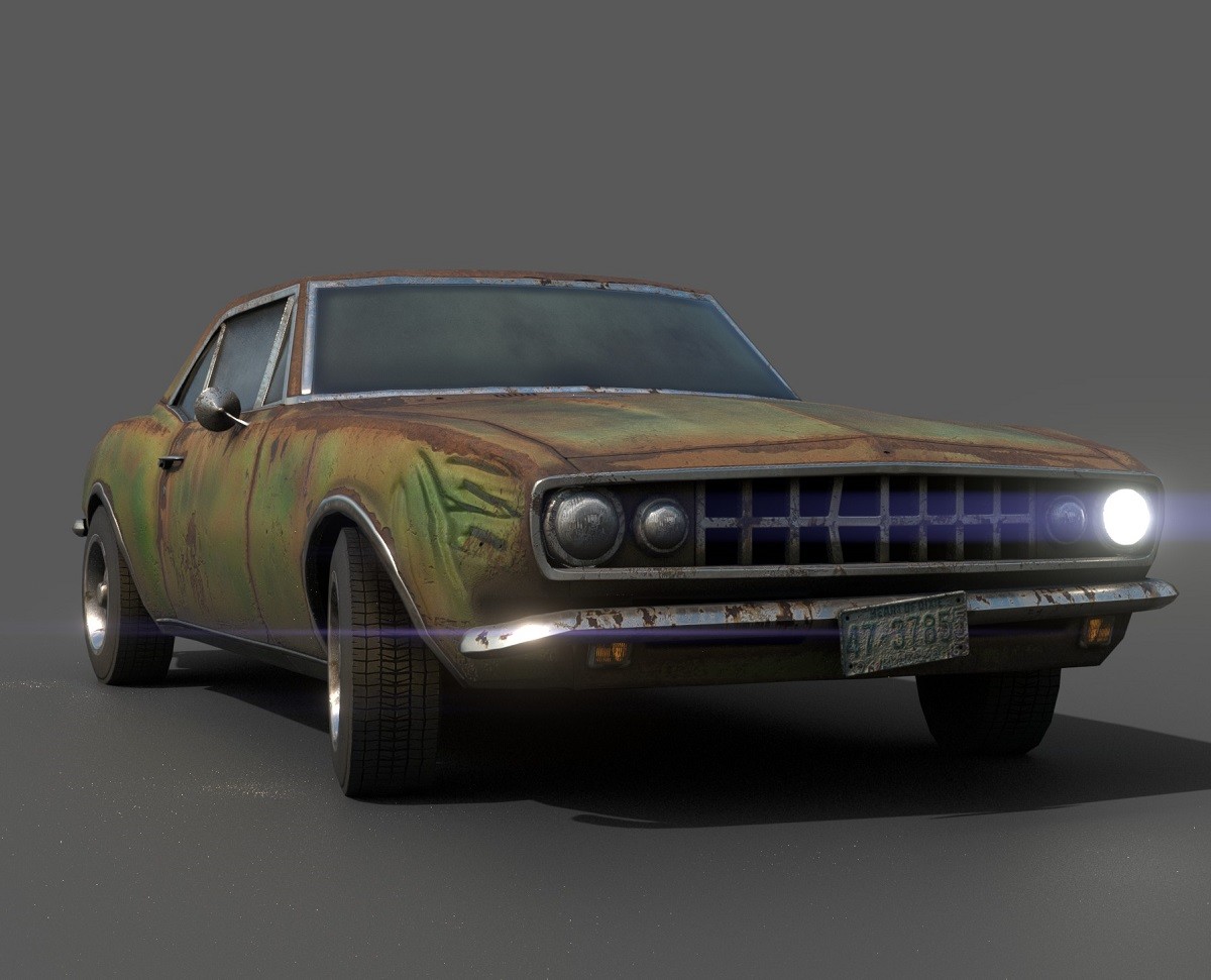 Artstation Rusty 1960 S Muscle Car Jonathan Bogart