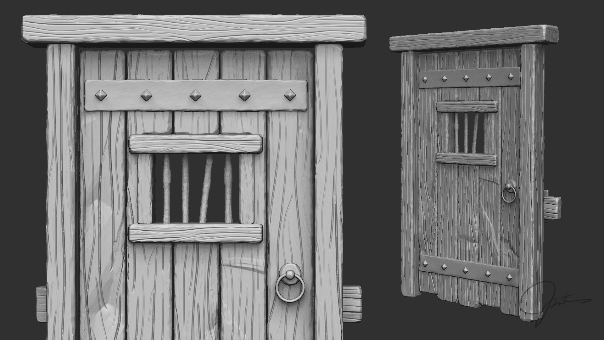 ArtStation - Sculpting ''Figure'' from ''DOORS