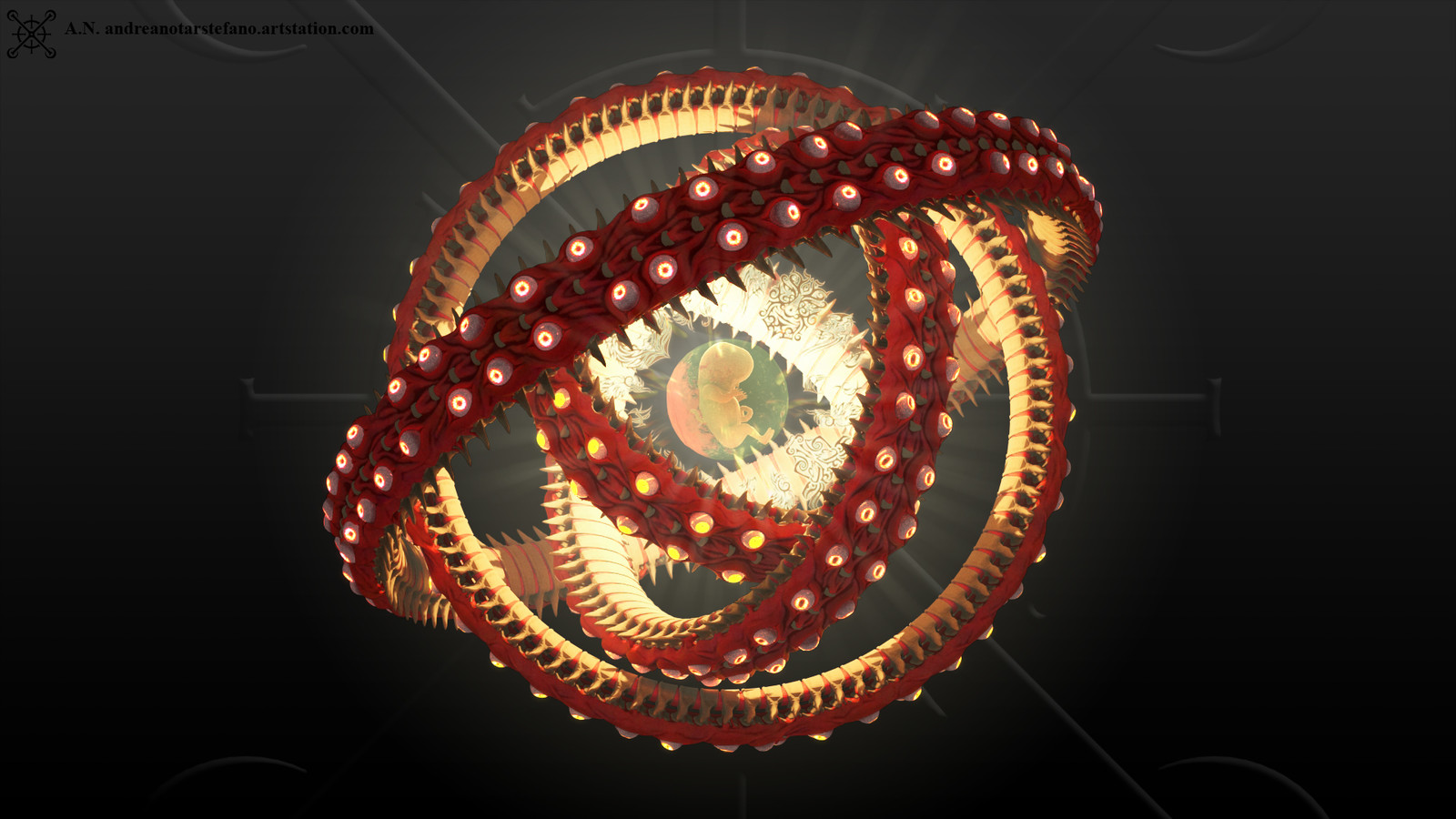 Artstation Ophanim Wheels Of Galgallin Andrea Notarstefano