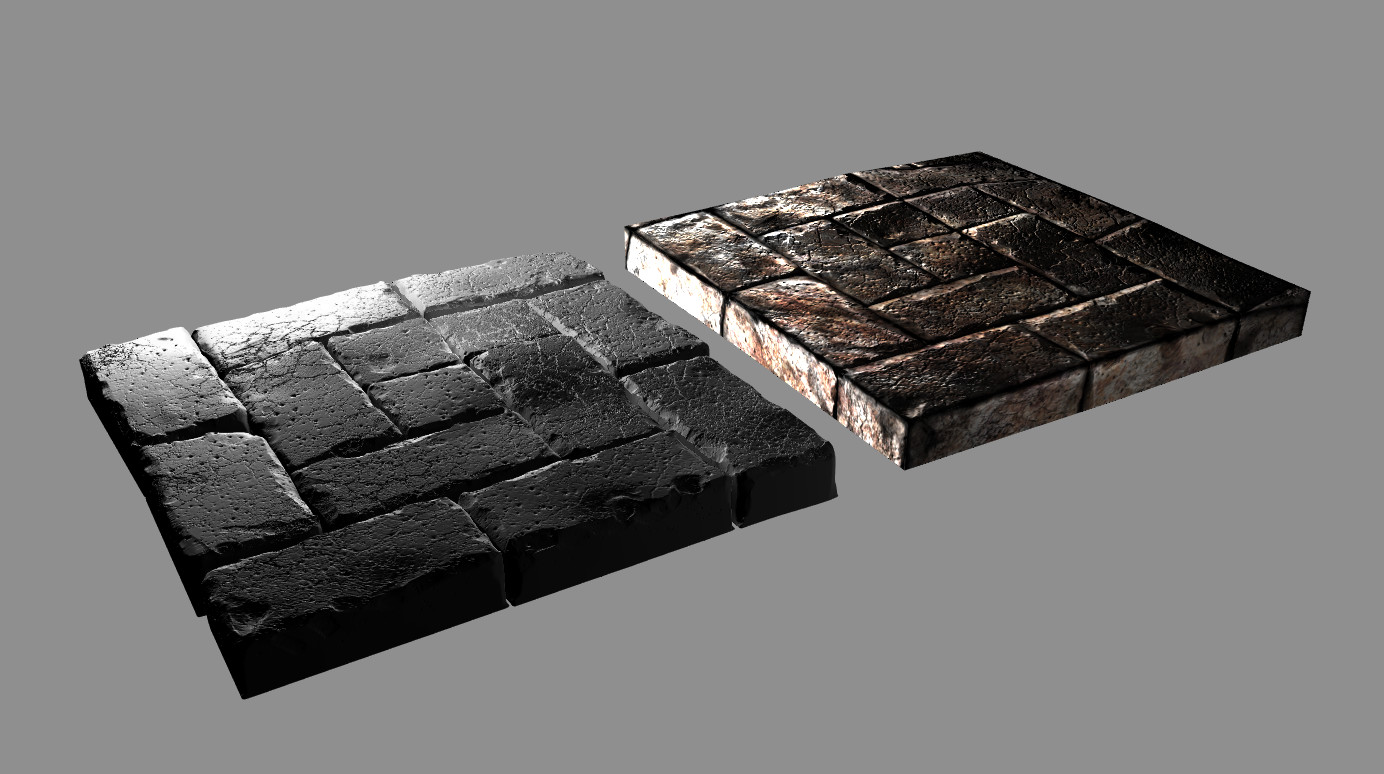 Temple Floor Hi and low Res assets