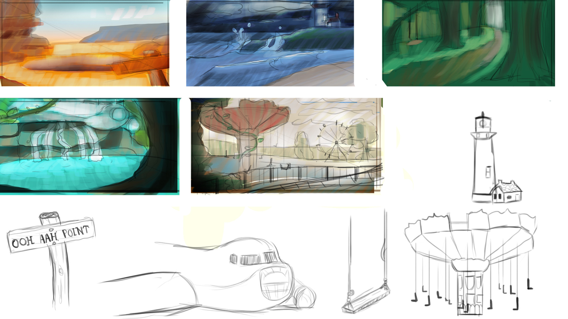 ArtStation - Environment Study Sketches