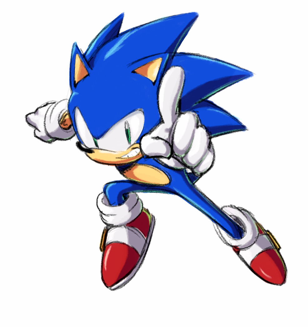 ArtStation - Sonic In Air Pose, Demx