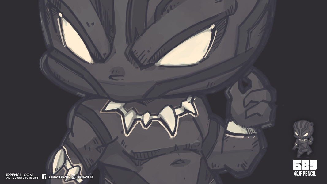 Artstation 683 Black Panther Jr Pencil