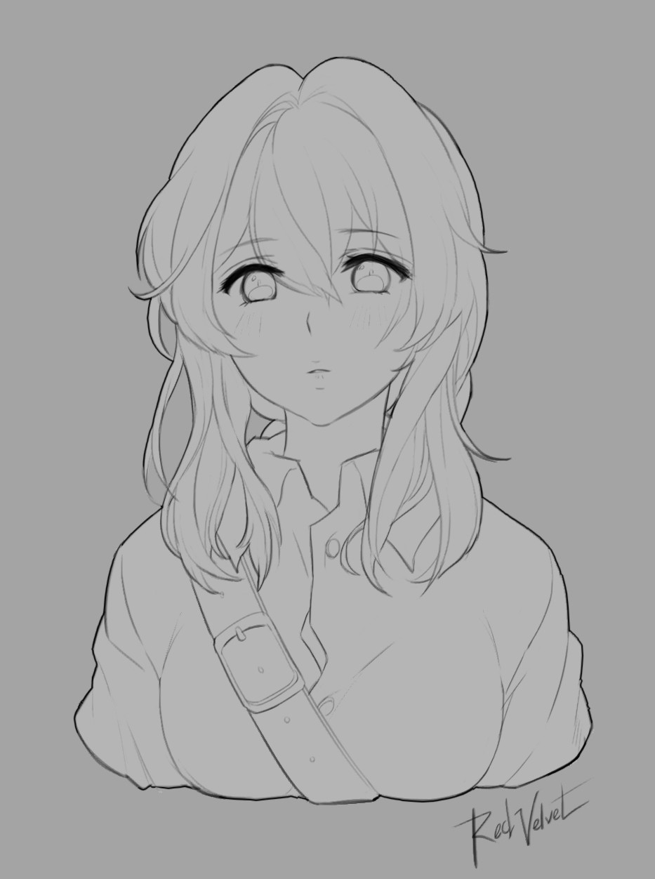 Featured image of post Violet Evergarden Fanart Black And White