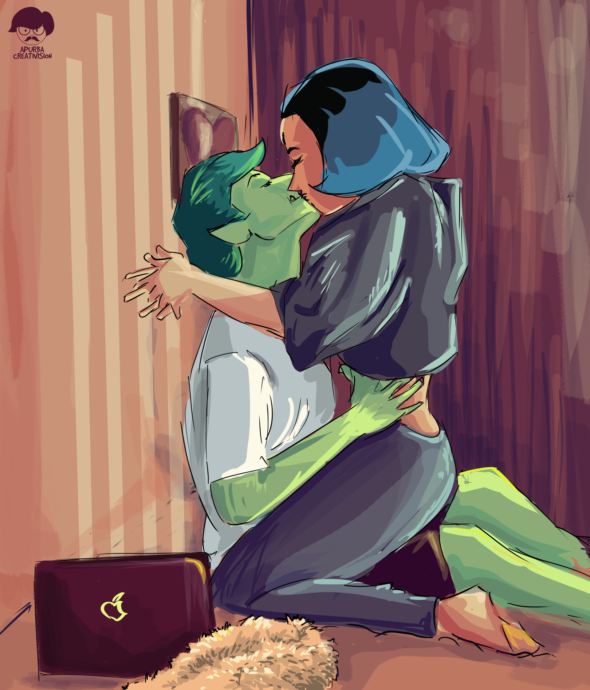 Artstation Raven And The Beast Boy Apurba Chakraborty