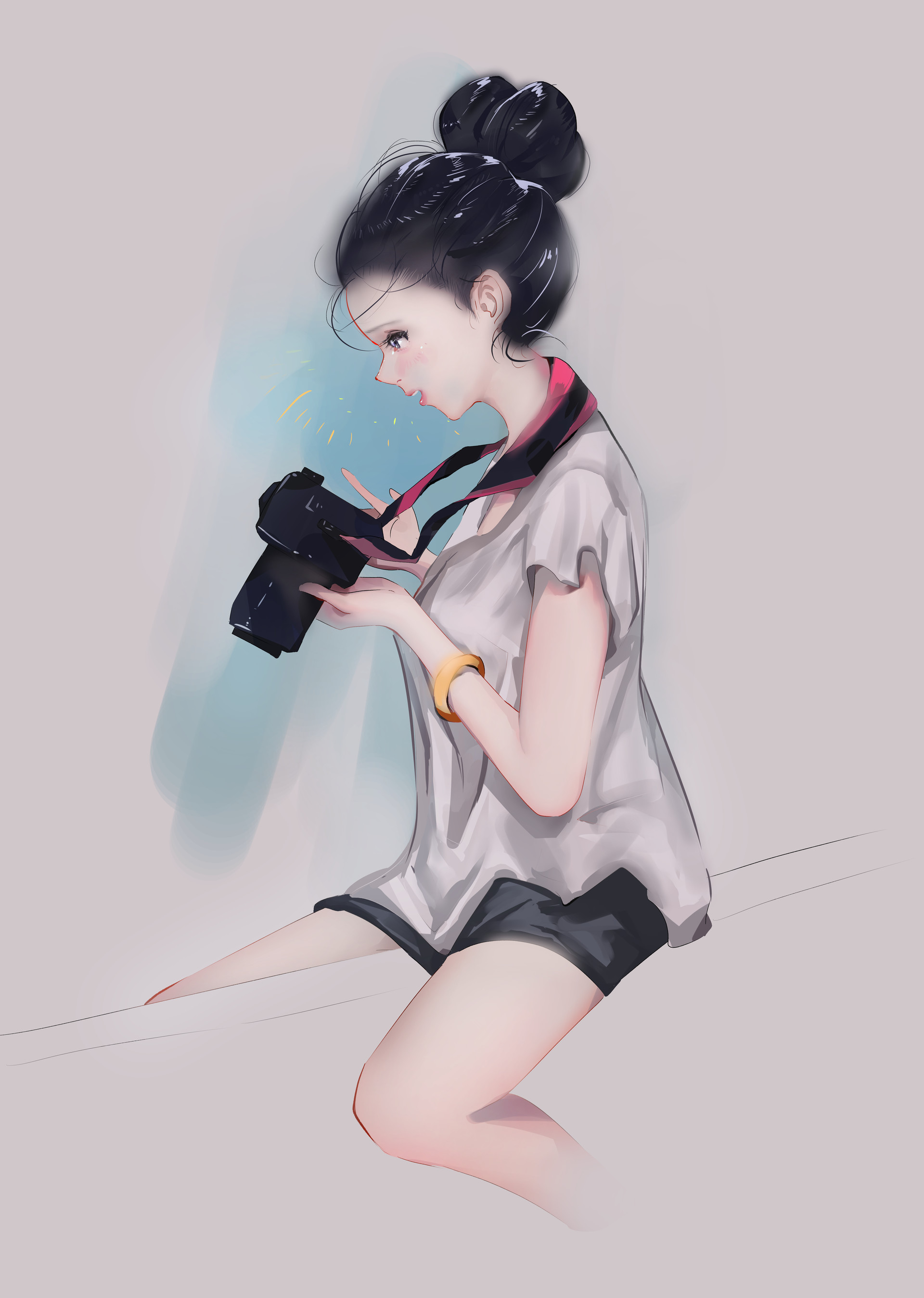 Artstation Digital Painting Portrait In Anime Style Anupat