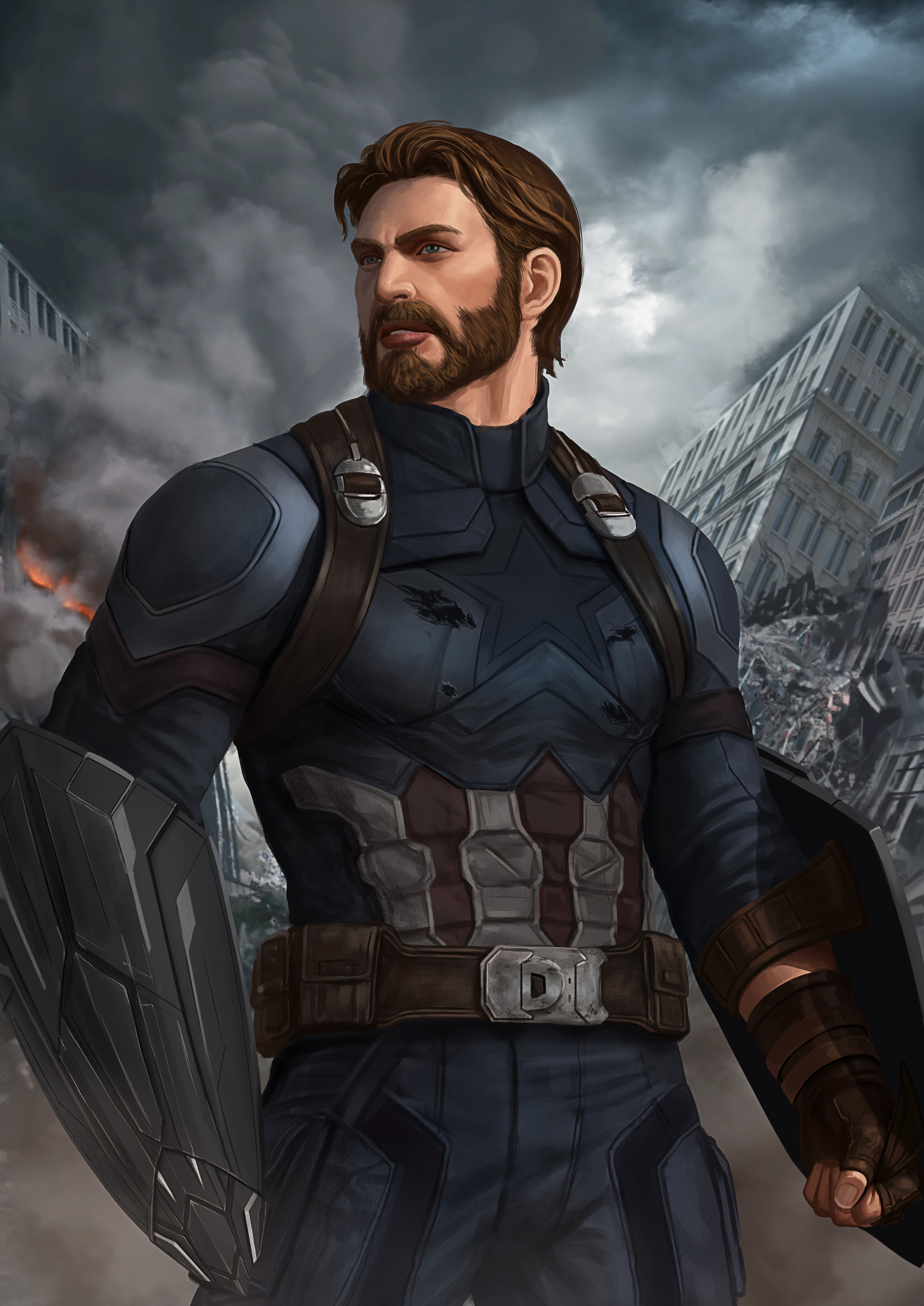 ArtStation - Captain America Infinity War, Chris Koh