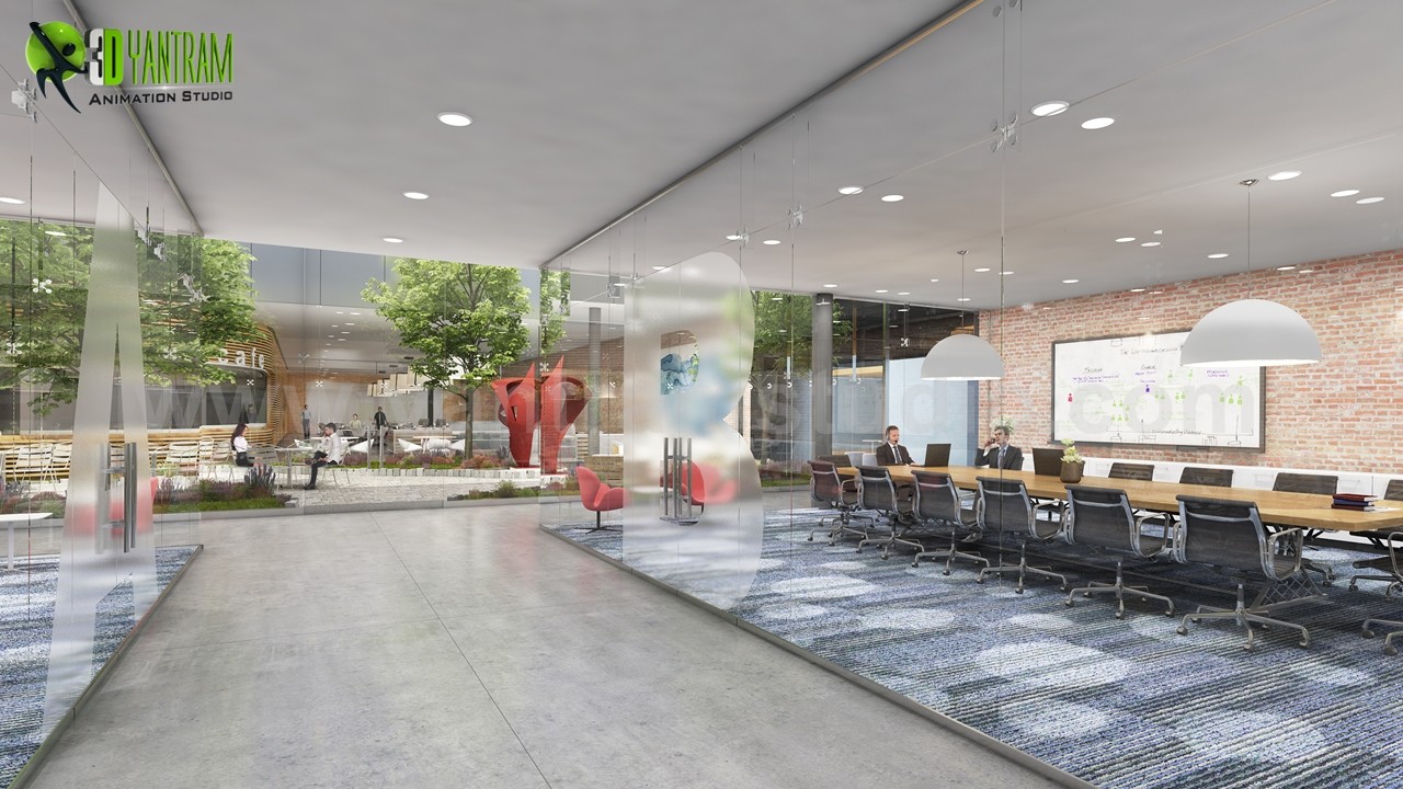 Artstation How To Design Large Office Space Walkthrough Animation By Yantram Architectural Design Studio Yantram Architectural Design Studio