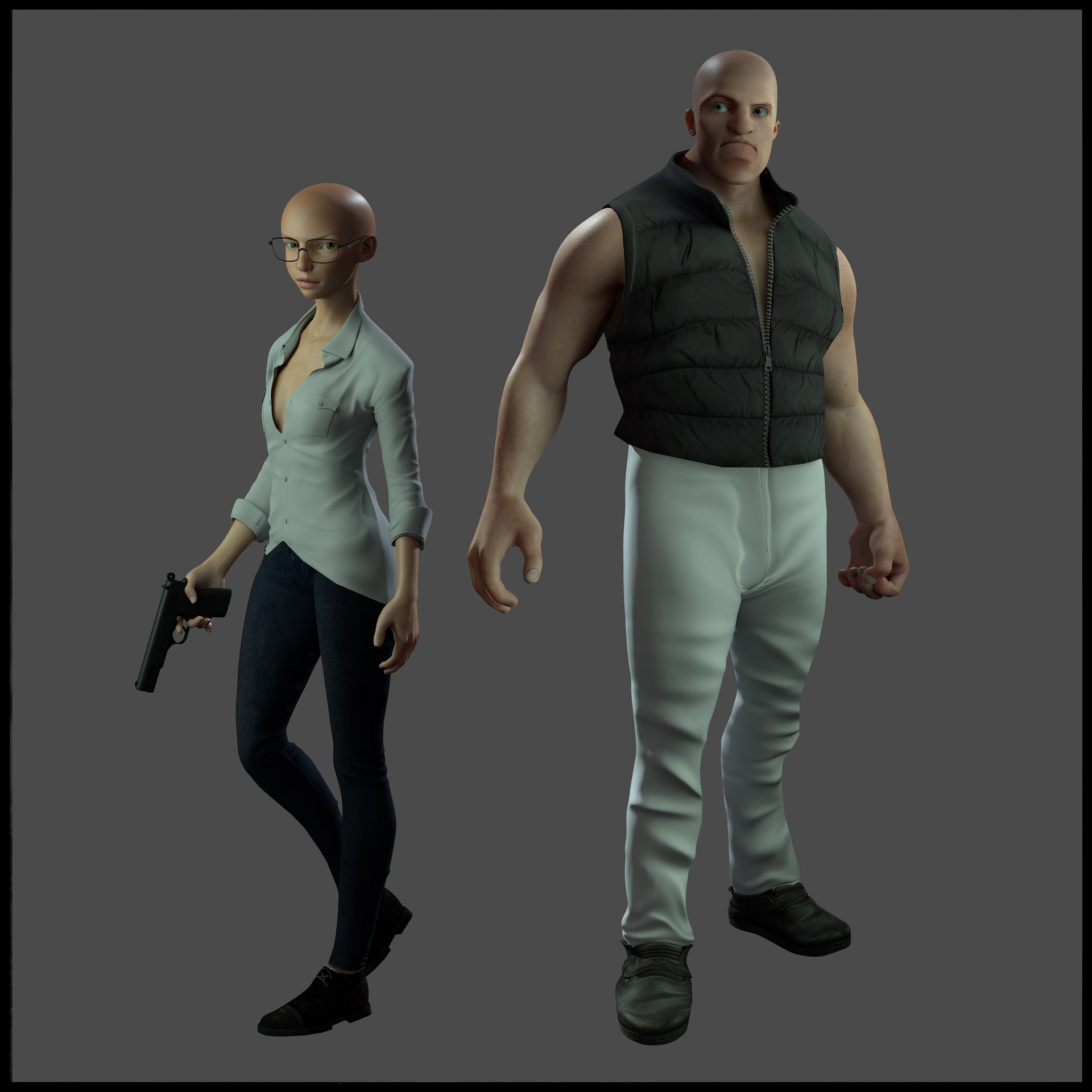 Artstation Rachel And Clint One Pixel Brush,Lonely Sad Anime Boy Sketch