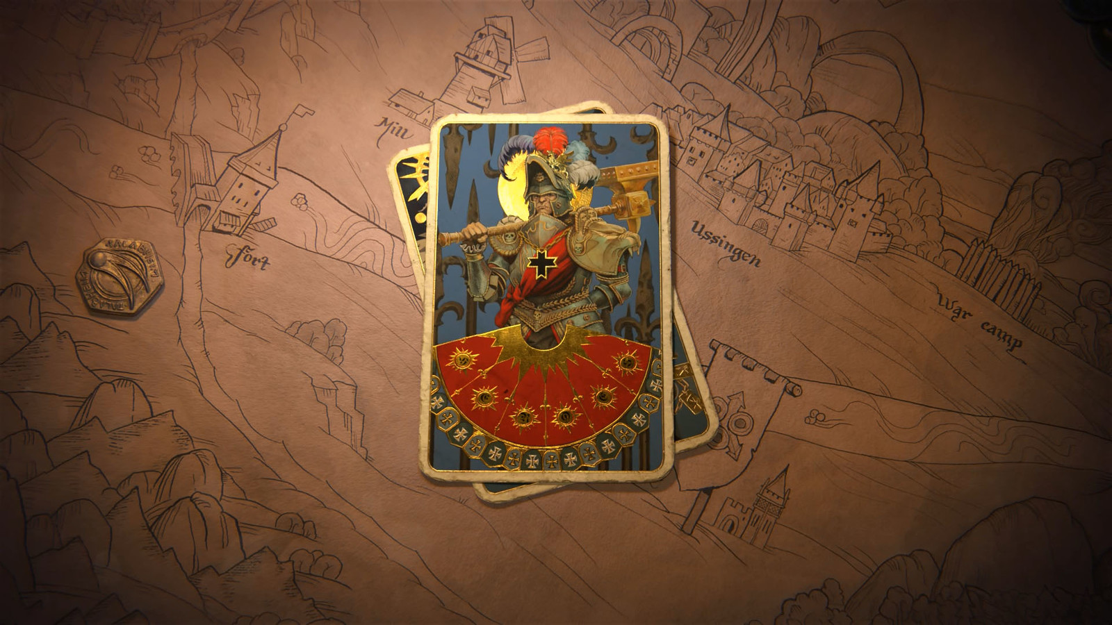 The final piece is seen multiple times throughout the intro.