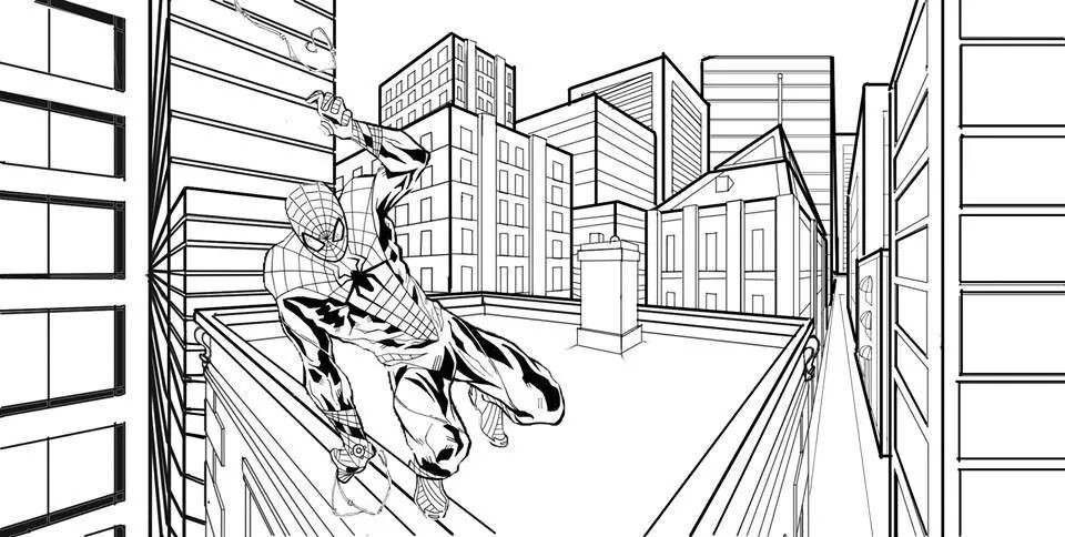 Artstation Two Point Perspective City Shaunna Slattery