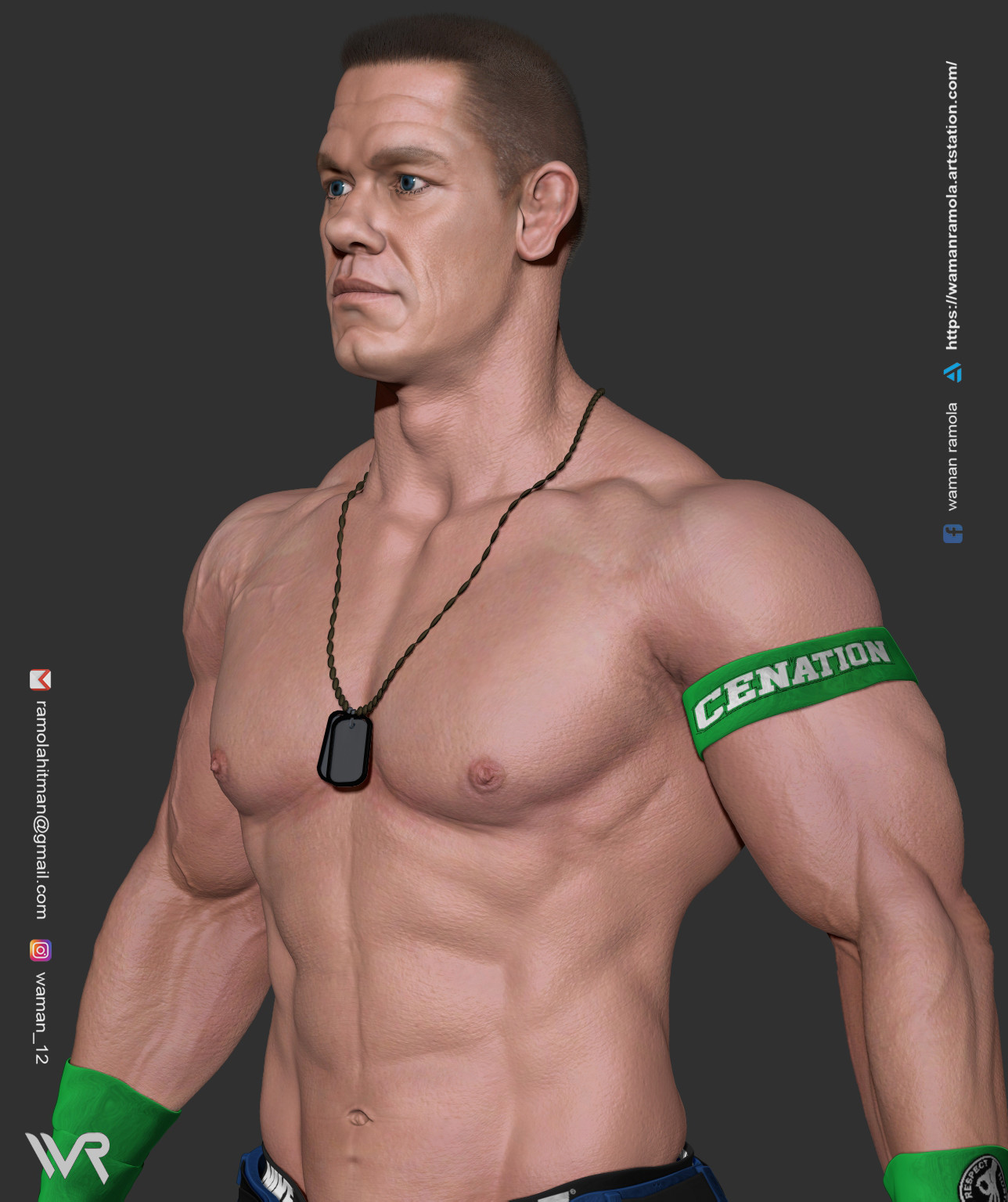Artstation John Cena Waman Ramola