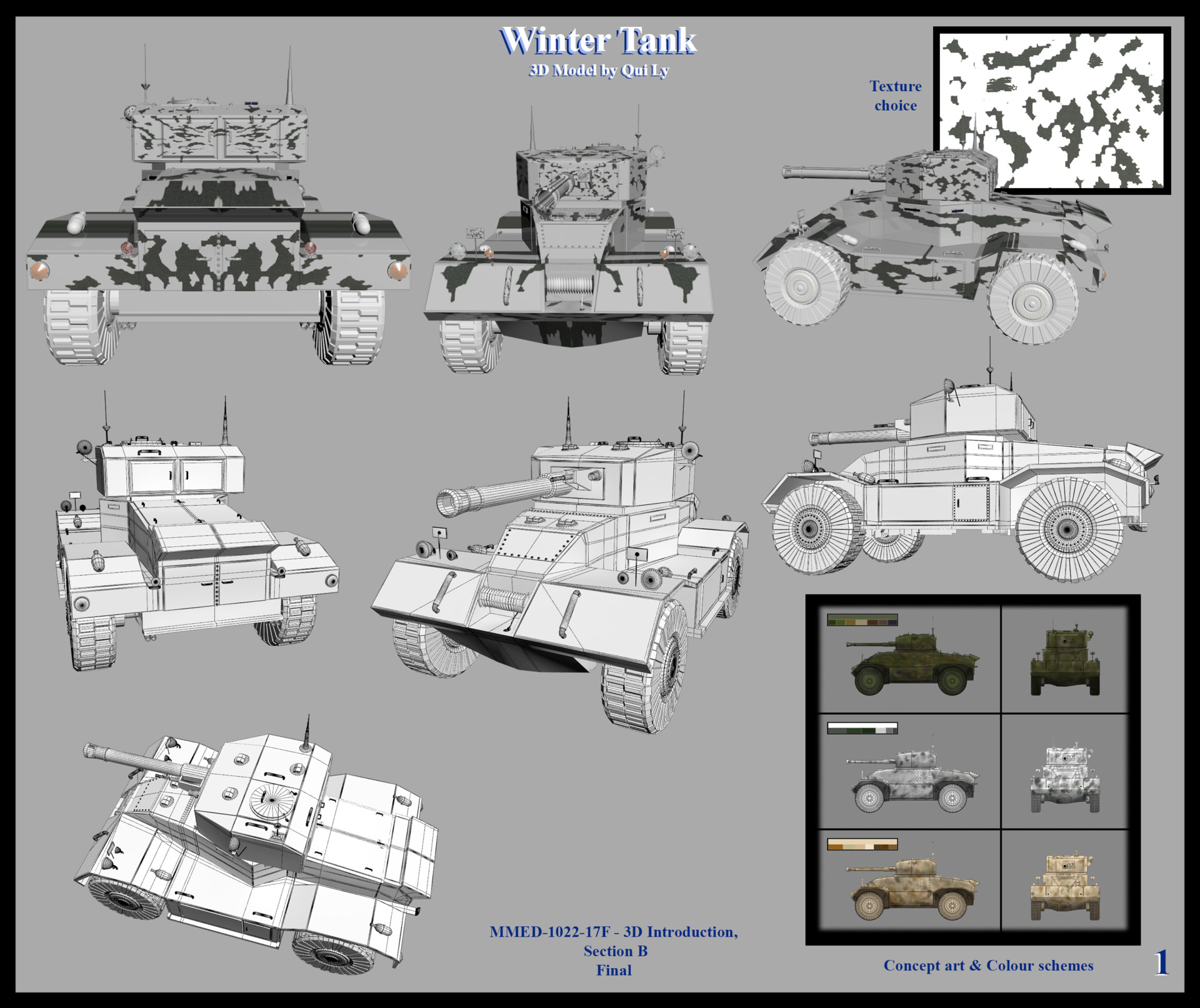 Artstation 3d Tank Model Qui Ly