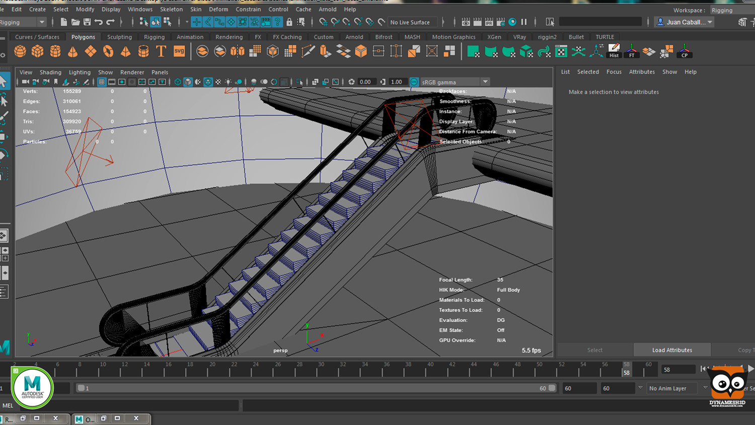 Artstation Animacion Escaleras Autodesk Maya Animacion 3d