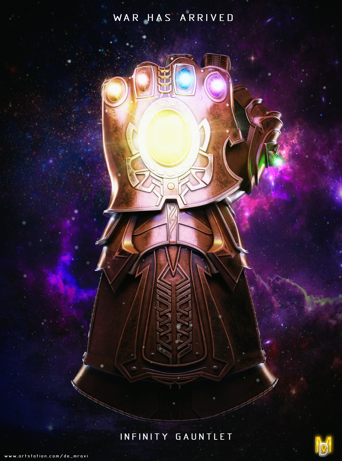 Artstation Infinity Gauntlet De Mravi