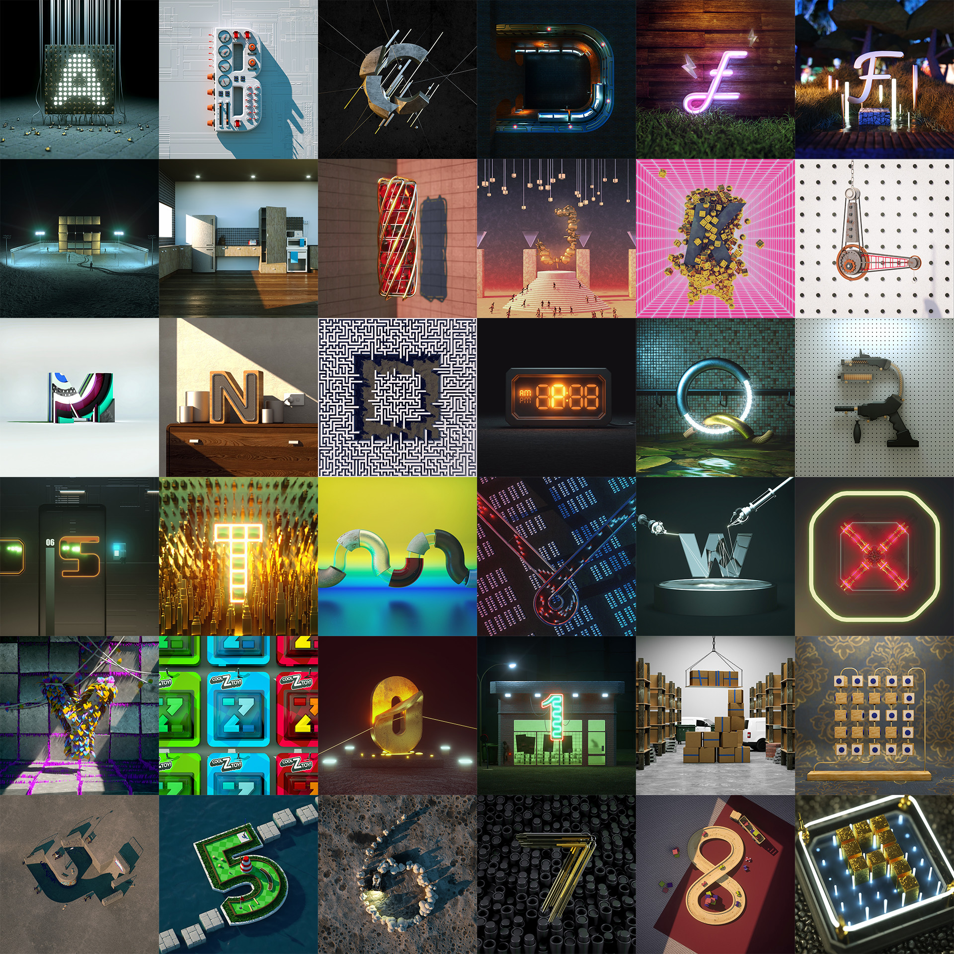 ArtStation - 36 Days of Type #05