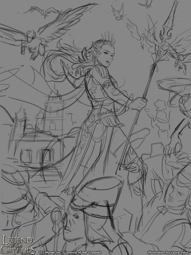 legend of the cryptids line art ArtStation - Legend of the Cryptids - Zara adv.
