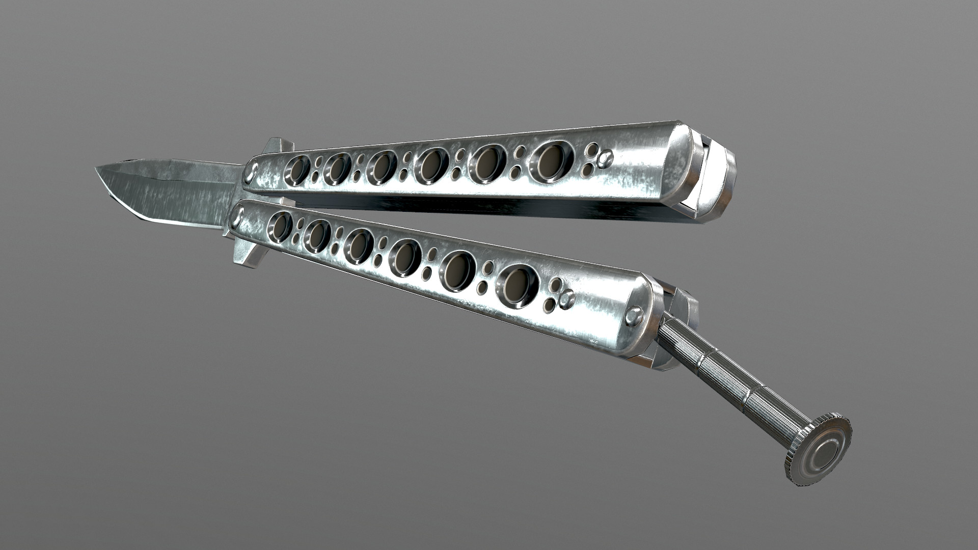 Artstation Benchmade 42 Balisong Knife Charles Etienne Cloutier