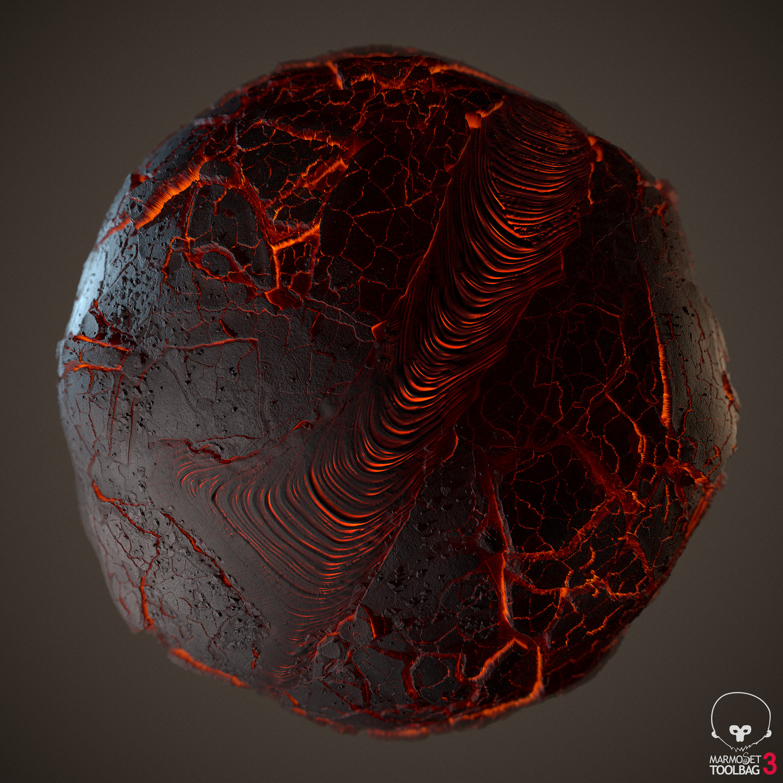 Volcanic Render Sphere
