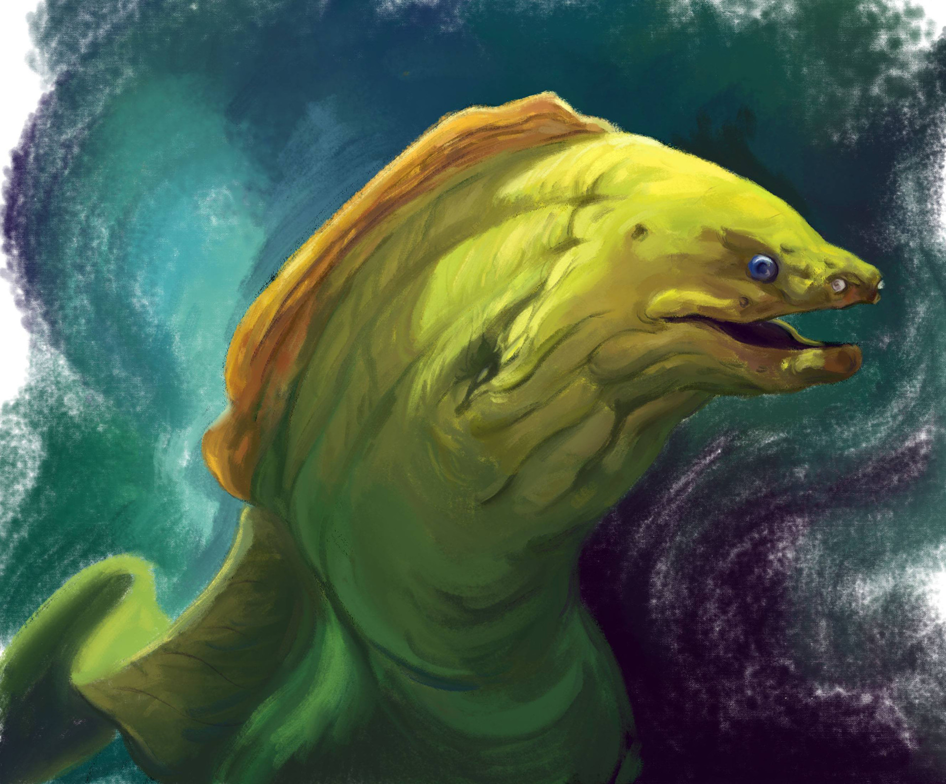 ArtStation Green Moray Eel, Ally Chetkovich