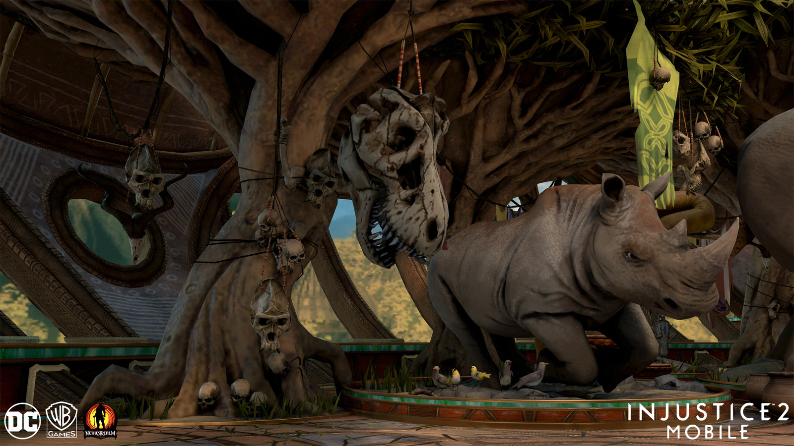 Gorilla City Mobile
The flags, tree trunk, middle awning, and animals were all assets I optimized and adjusted from their console versions.