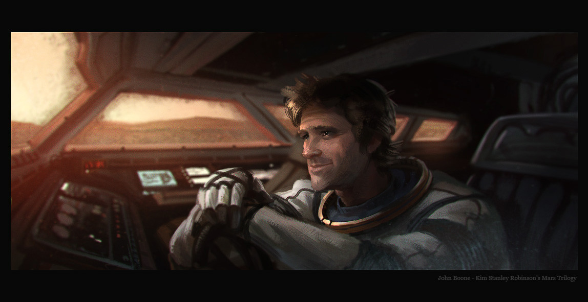 Artstation John Boone Driving On Mars Kim Stanley Robinson S