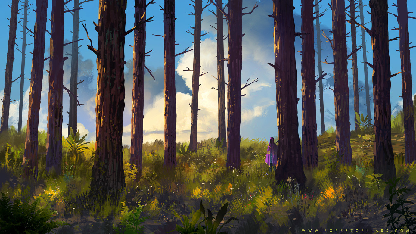 ArtStation - forest of life with its inhabitants