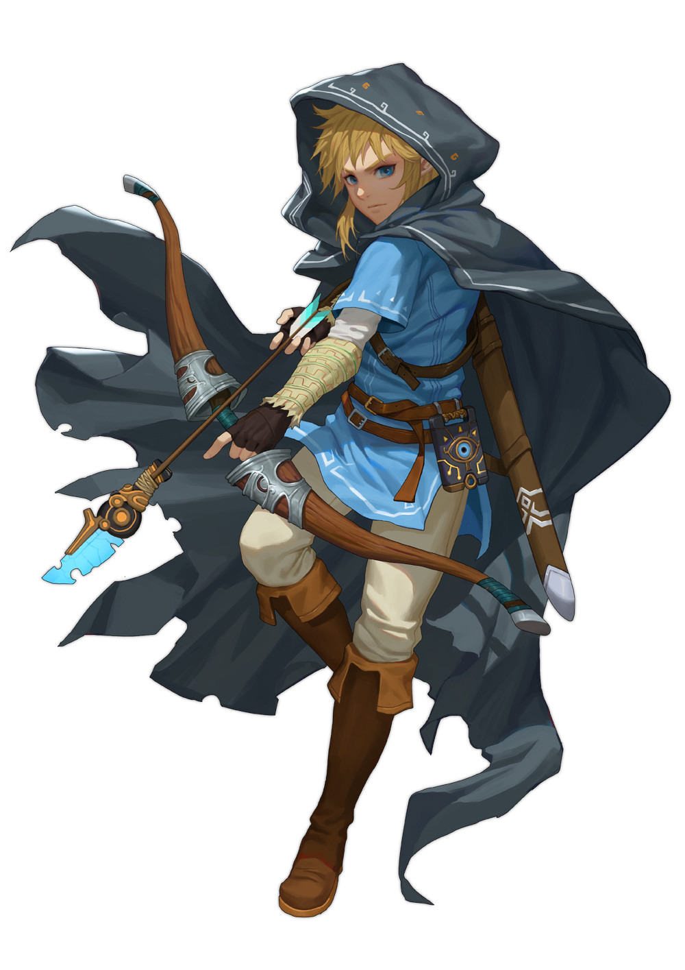 Линк Breath of the Wild арт