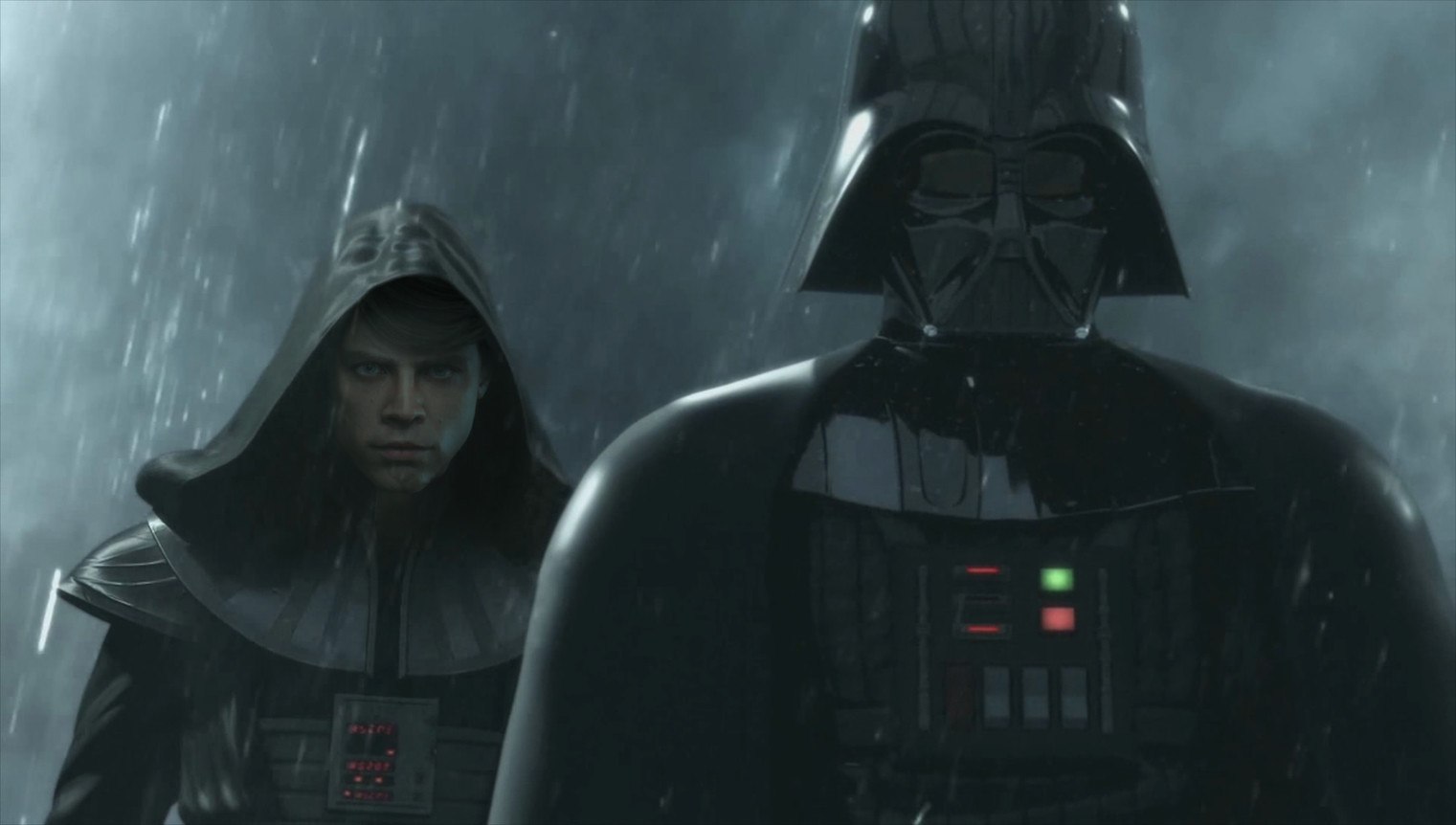 luke skywalker with darth vader
