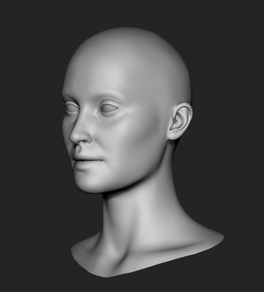 ArtStation - Zbrush face sculpt 1#