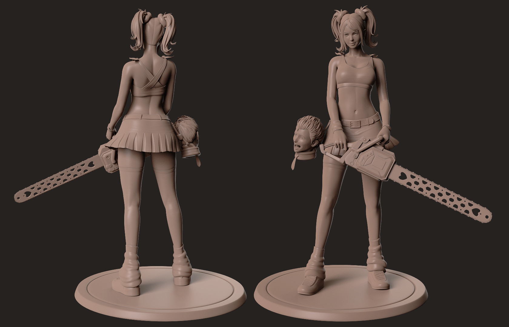 lollipop chainsaw 3D Print Model