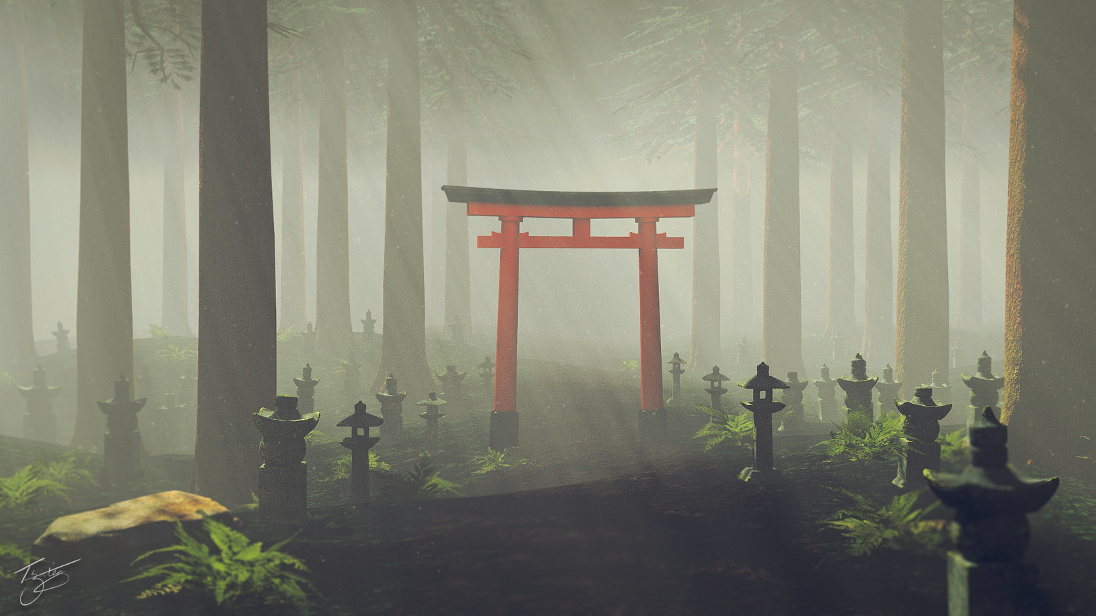 Tom Gates Sacred Japanese Forest Tom Gates Sacred Japanese Forest