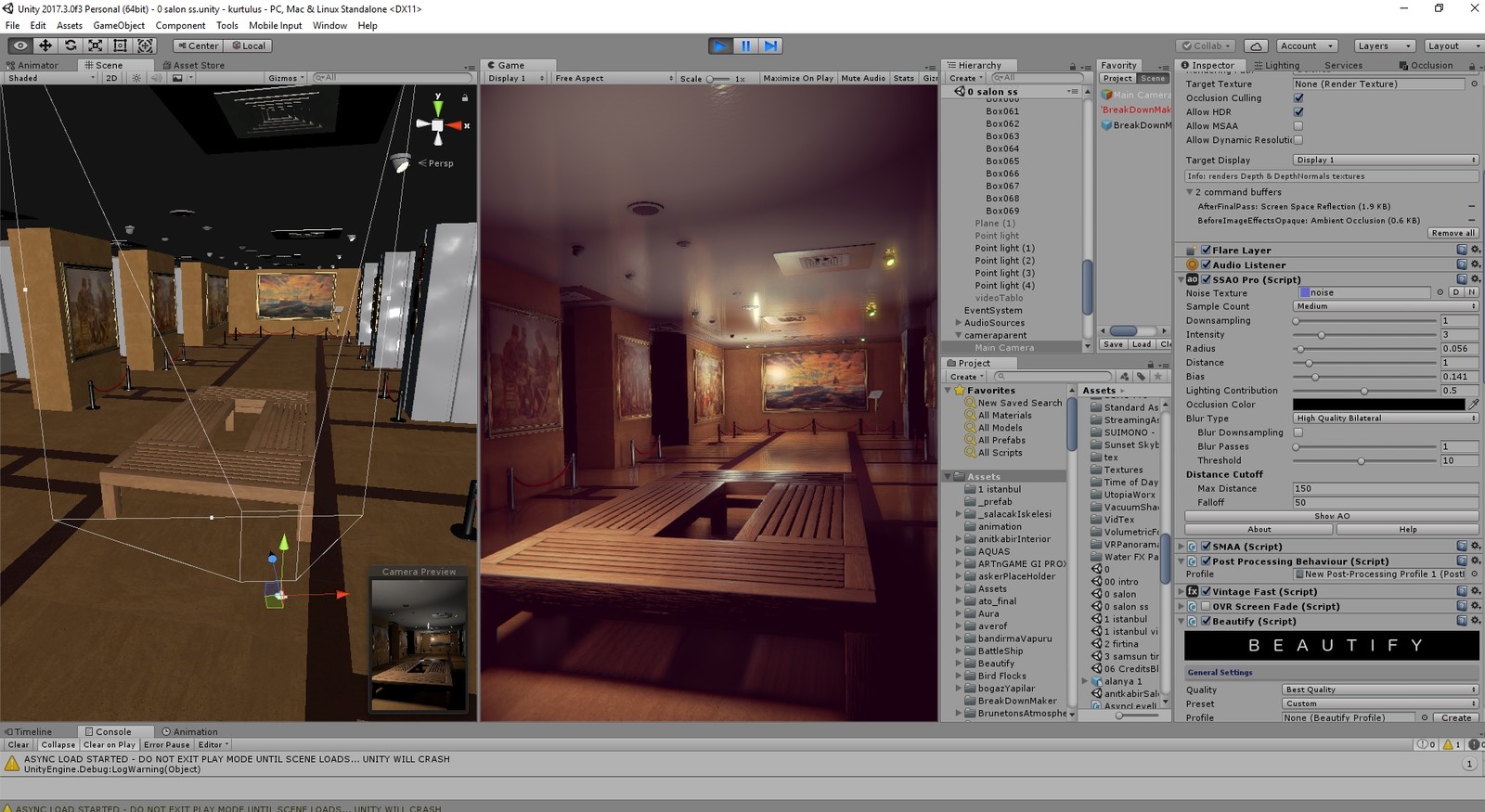 i placed the painting  to tomb scene and made basic color correction.