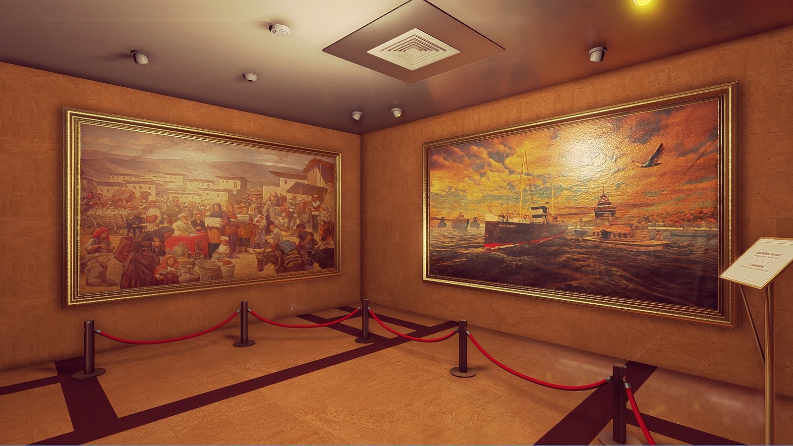 finally I hanged the painting on the exhibition wall. But it needs more color correction :/