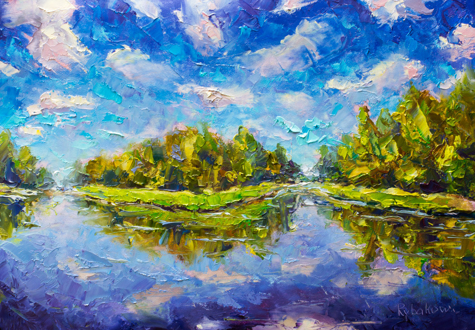 Artstation Original Oil And Palette Knife Painting On Paper