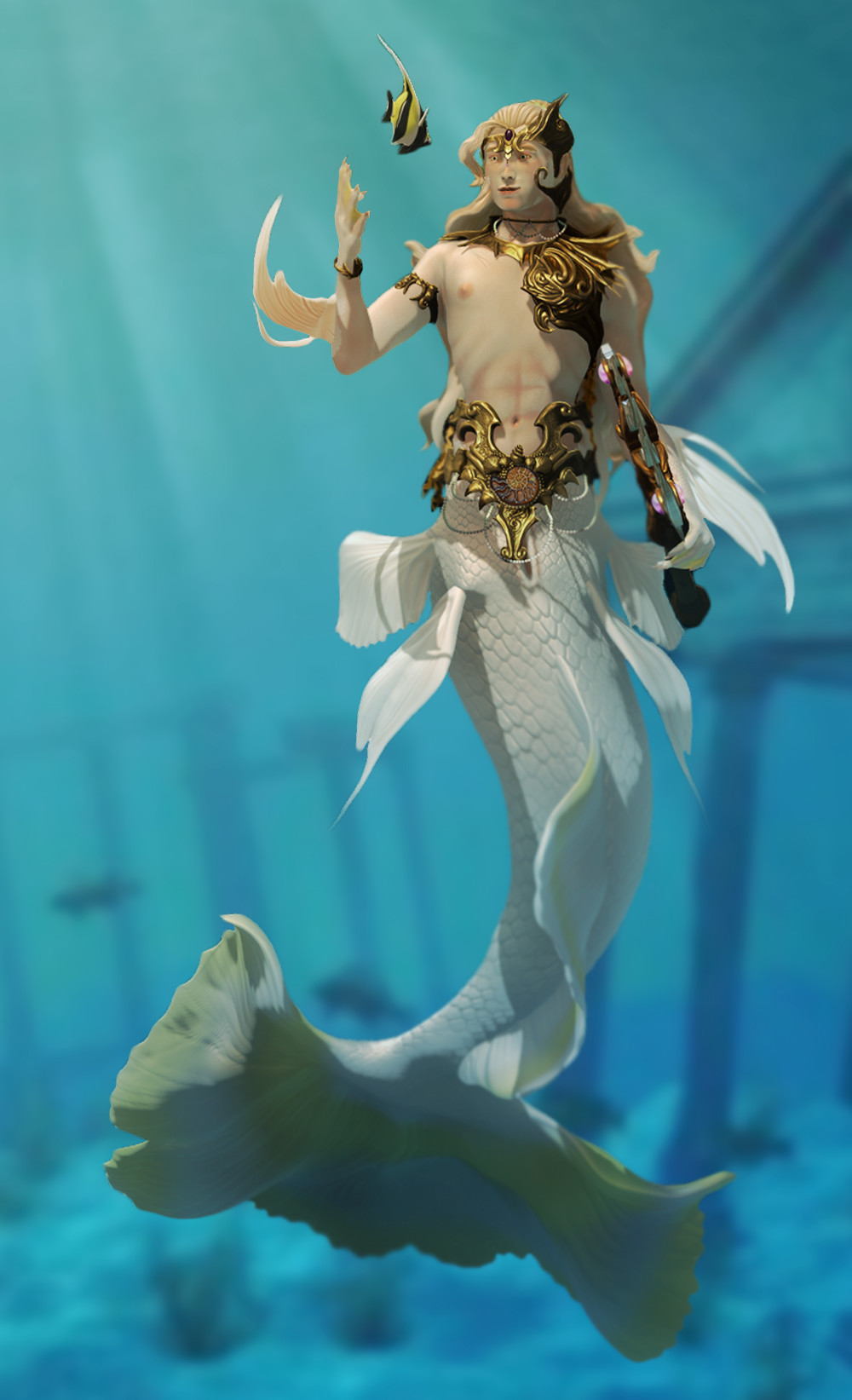 ArtStation - Mermaid Prince