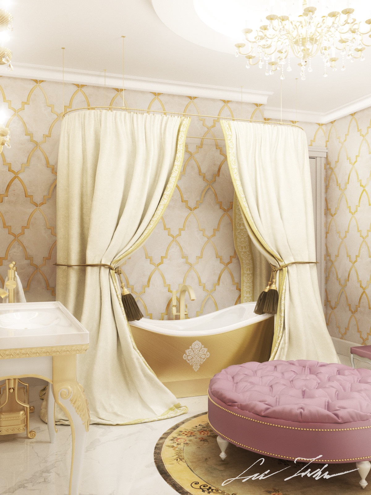 ArtStation Baroque bathroom