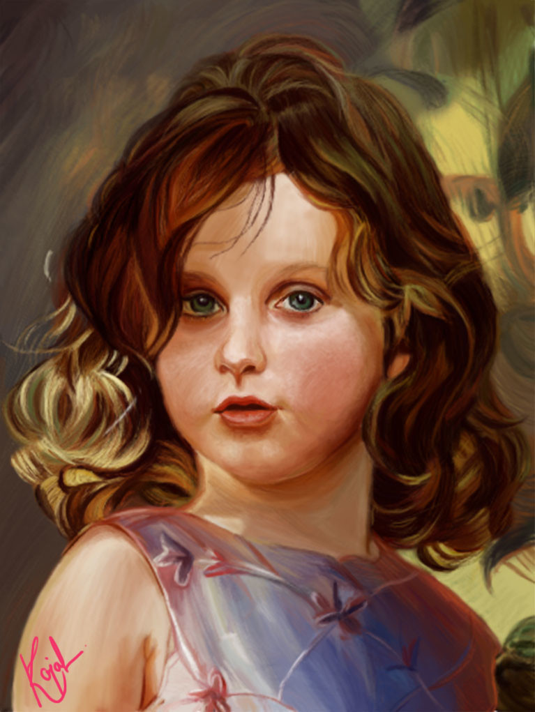 baby doll painting