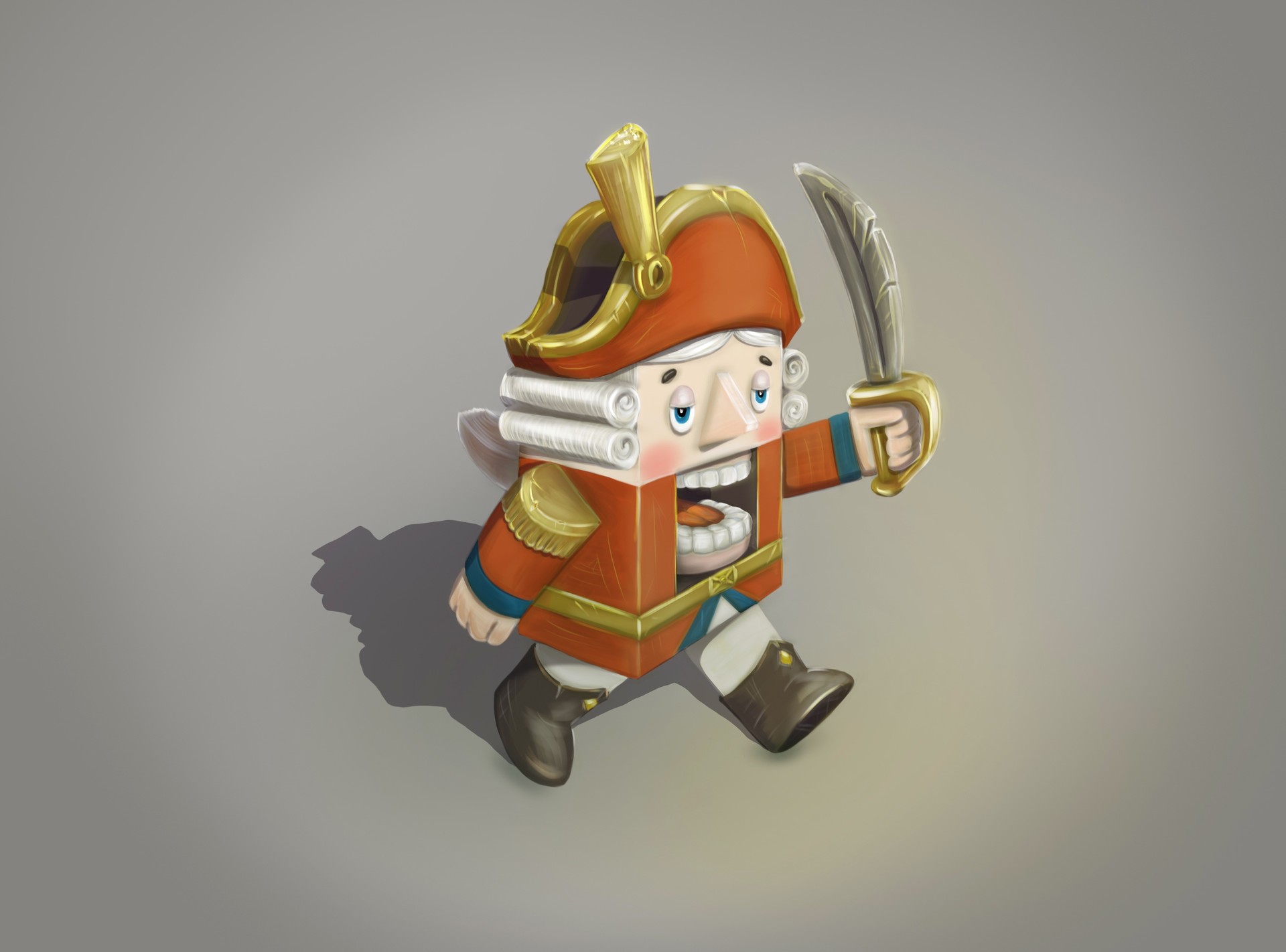 Атом щелкунчик в подвале разрушенного дома