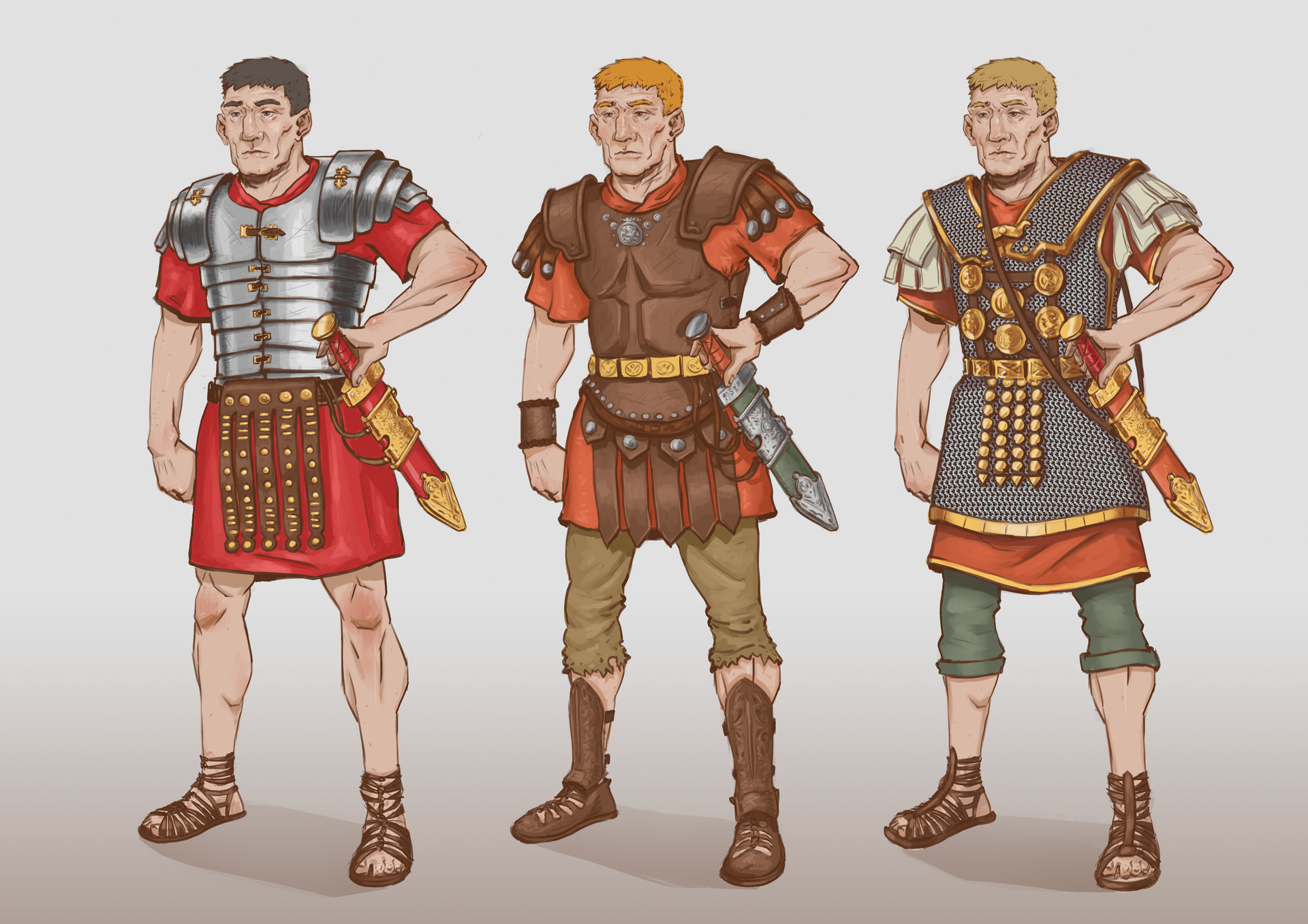 Concept Artist Illustrator storyboard - Roman Soldier