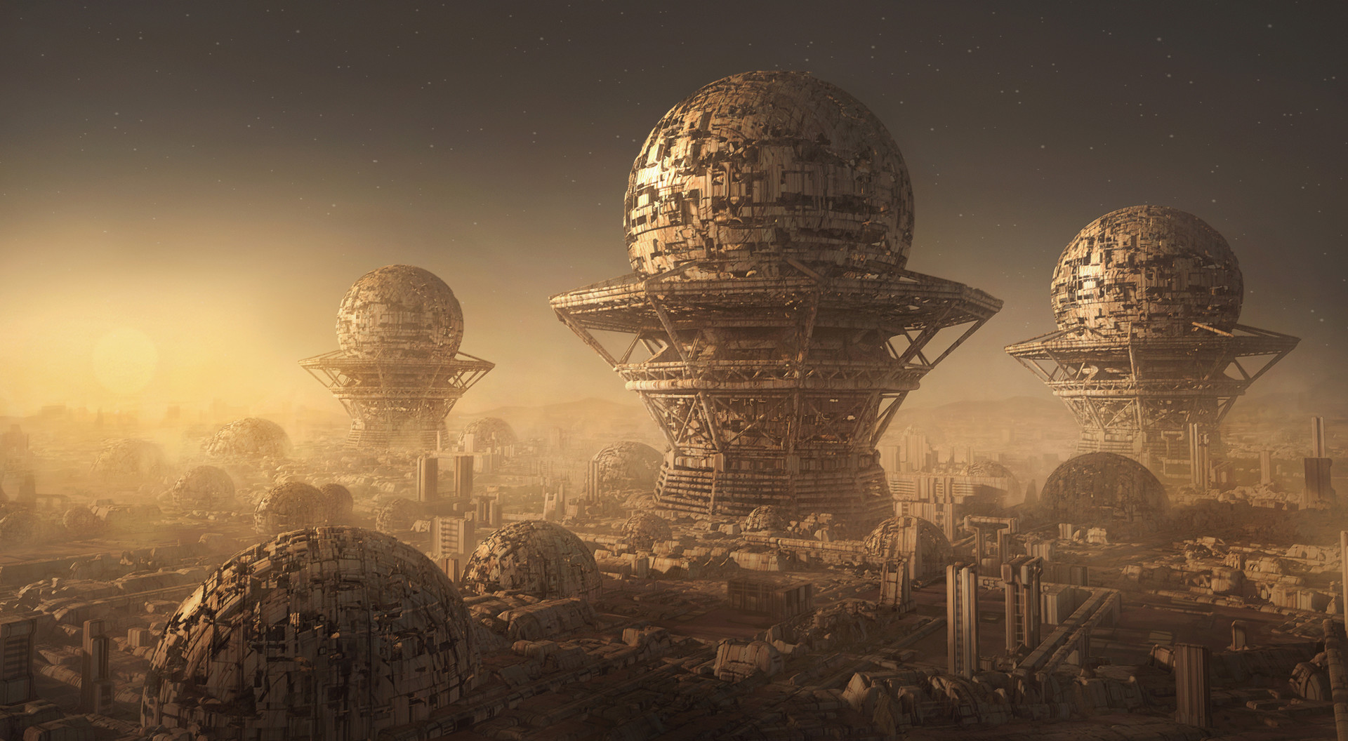 ArtStation - Alien city