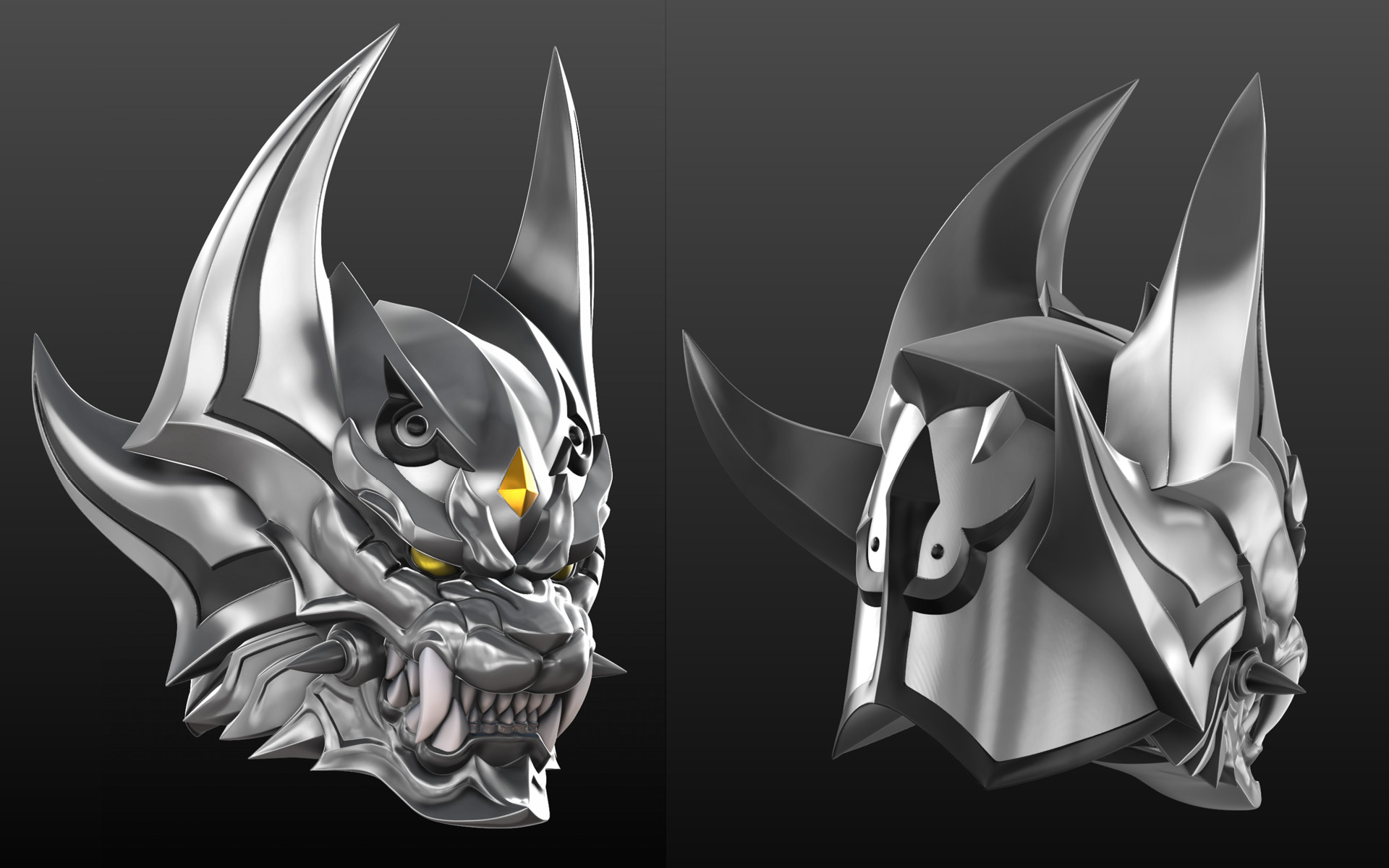 Loong Nick 銀牙騎士絕狼ginga Knight Zero 3d Helmet Sword Loong Nick 銀牙騎士絕狼ginga Knight Zero 3d Helmet Sword