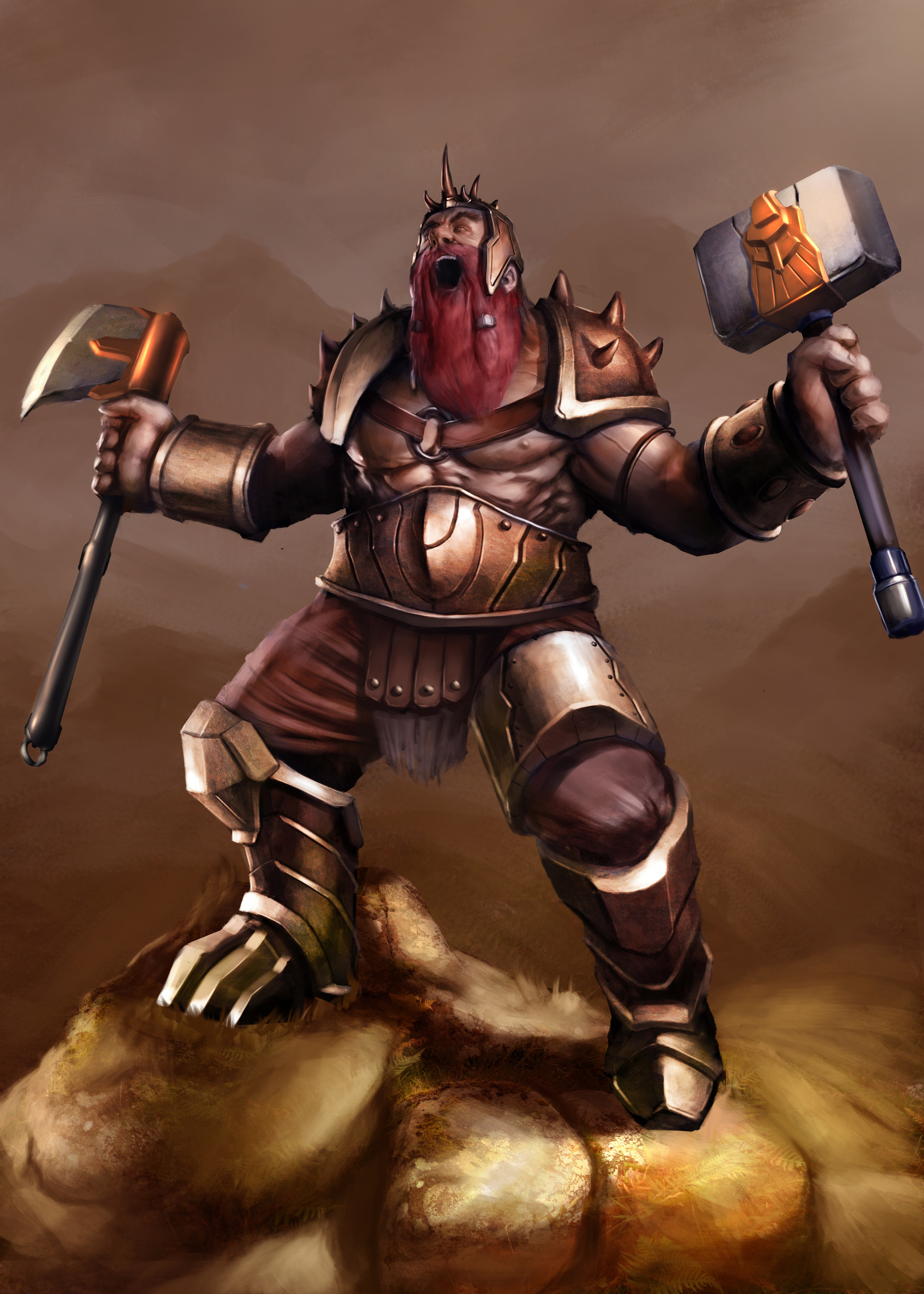 Vaggelis Manousakas Theosis Boardgame Character Illustrations